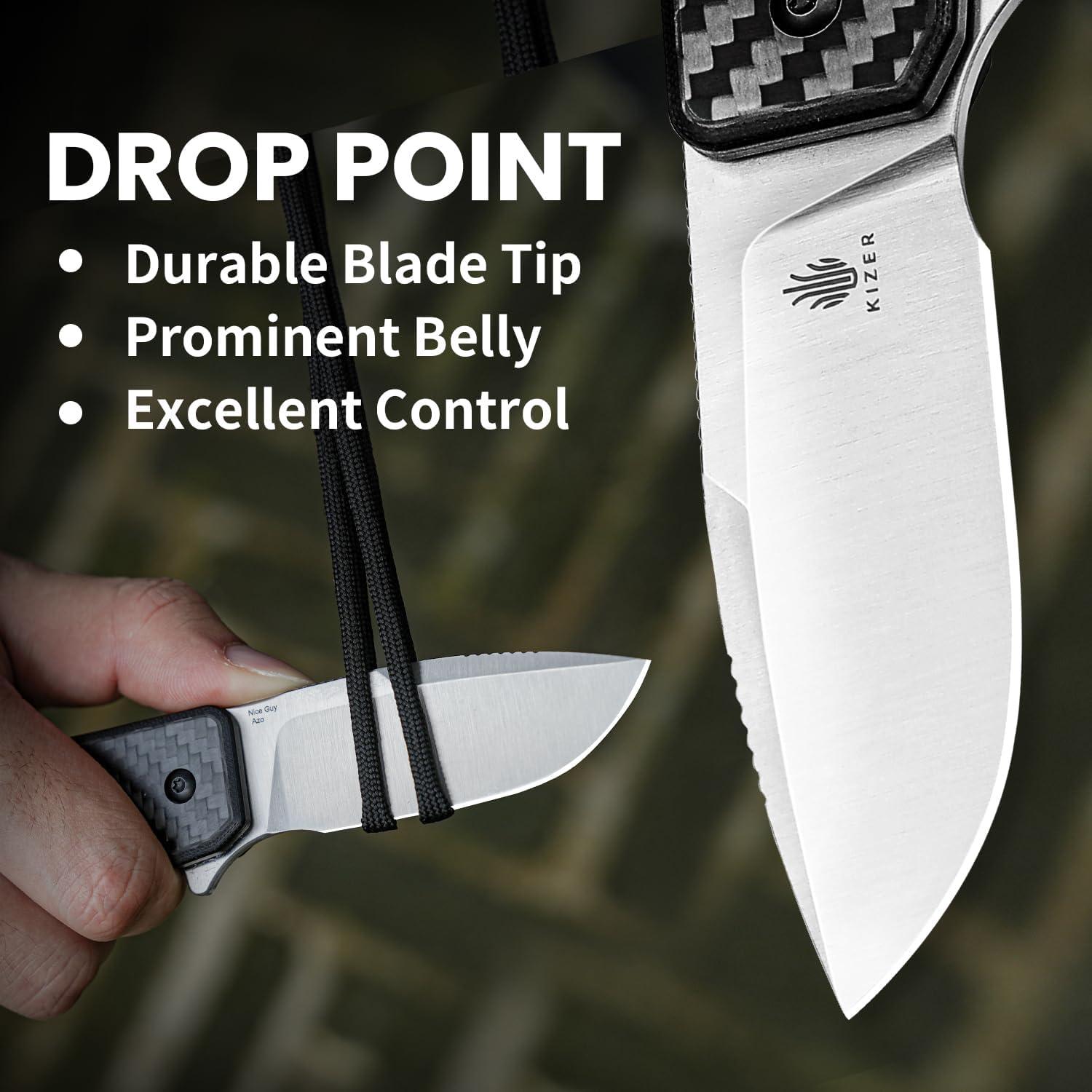 Cuchillo Plegable Kizer Nice Guy 7.21 cm 154CM Mango G10