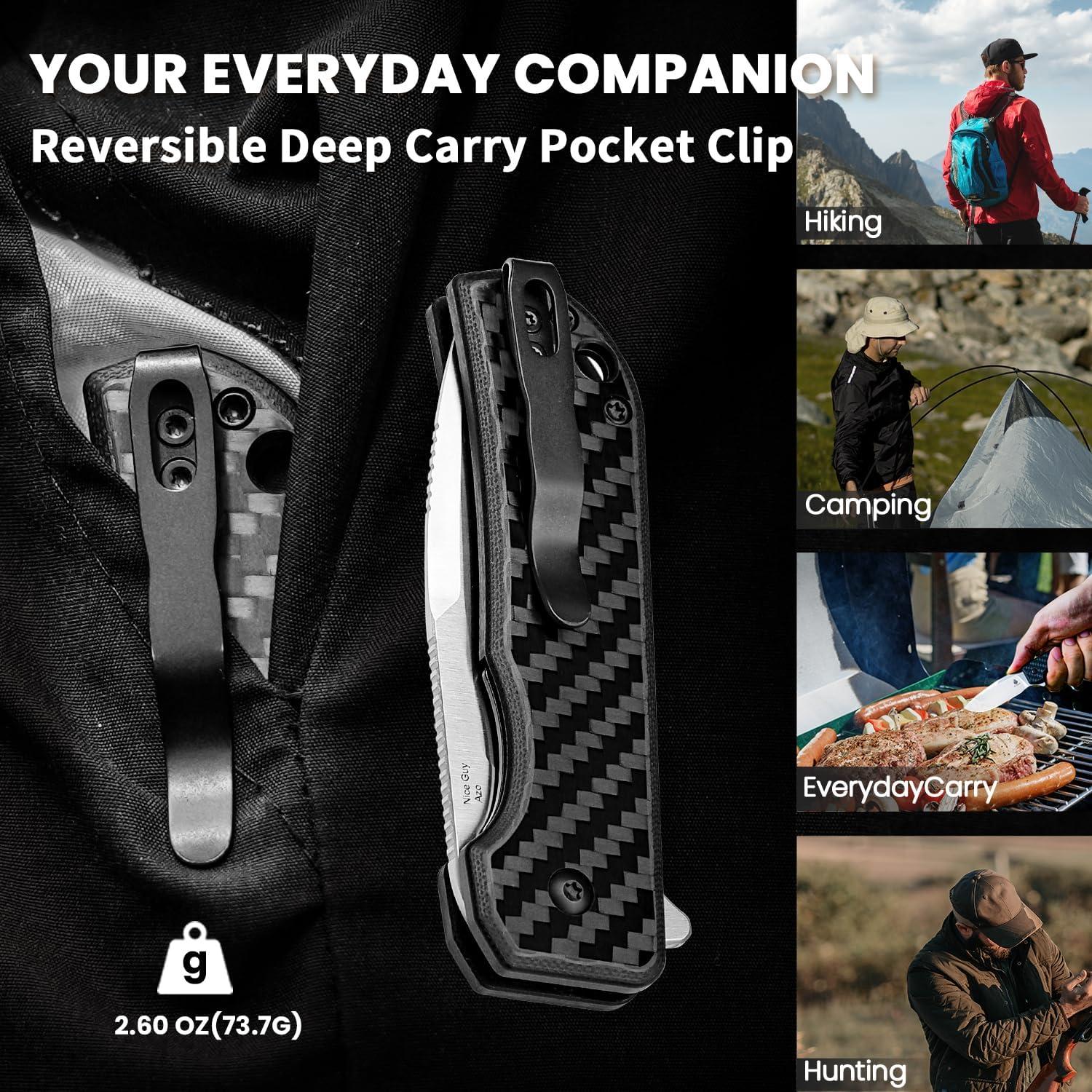 Cuchillo Plegable Kizer Nice Guy 7.21 cm 154CM Mango G10