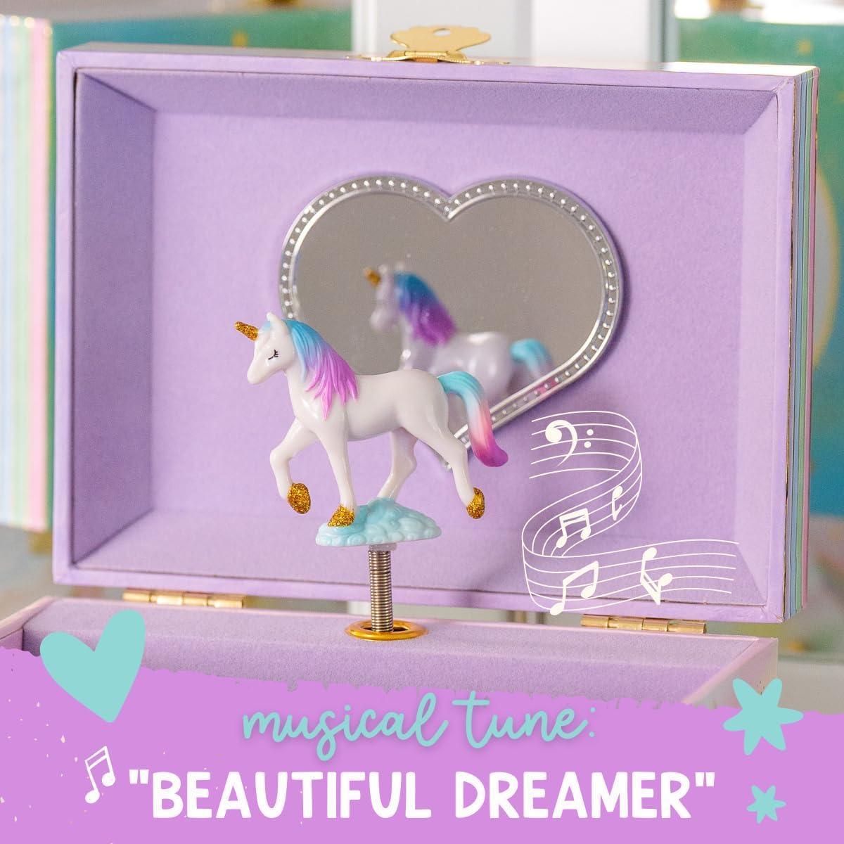 Caja de Joyería Musical Unicornio Giggle & Honey 18.3x13.5cm