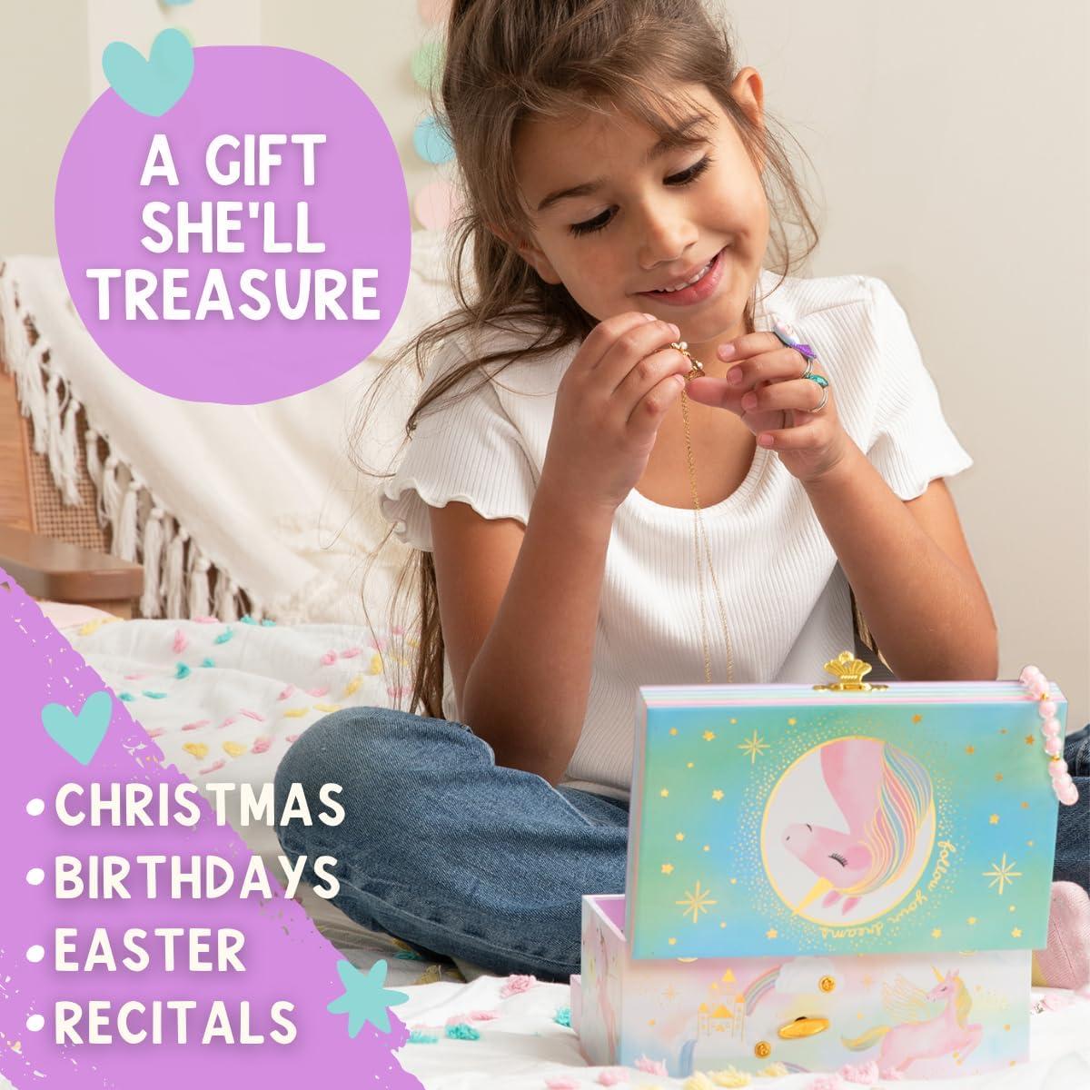 Caja de Joyería Musical Unicornio Giggle & Honey 18.3x13.5cm