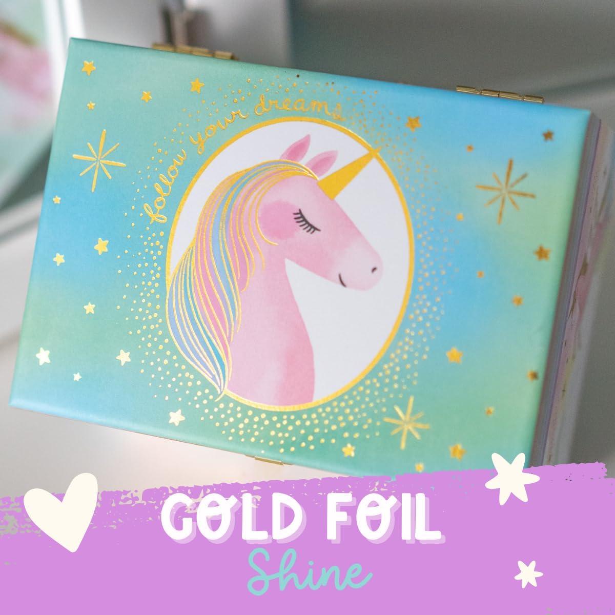 Caja de Joyería Musical Unicornio Giggle & Honey 18.3x13.5cm