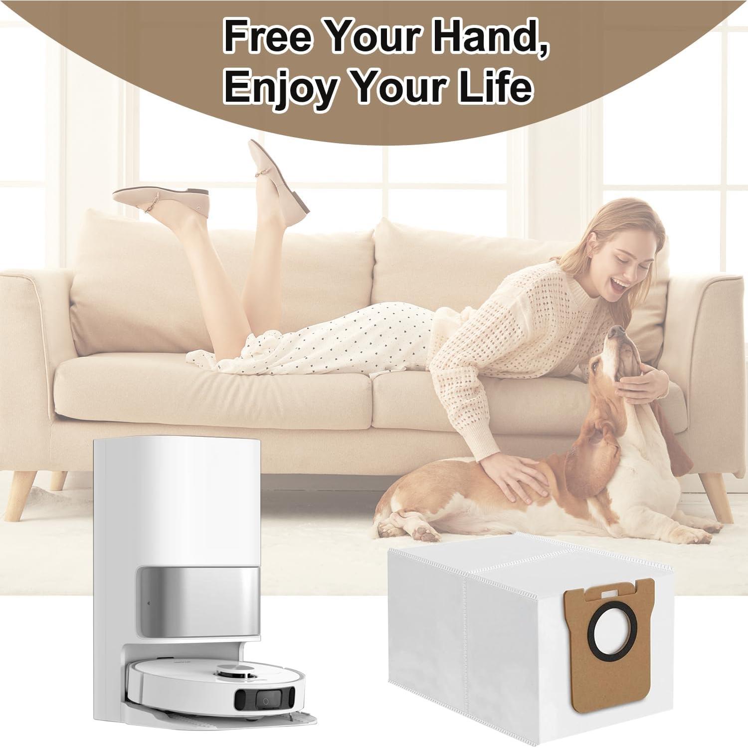 10 Bolsas de Polvo Desechables Zengerent para Dreametech L10S Ultra