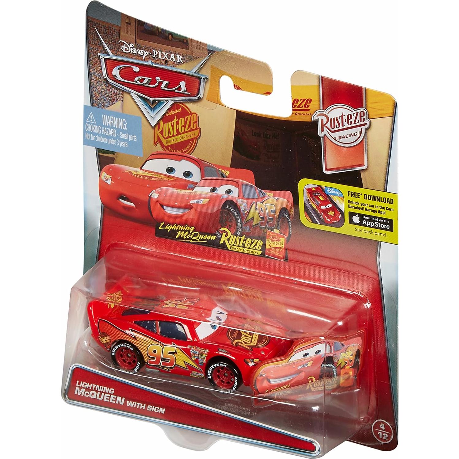Vehículo de Metal Fundido Disney Cars Rayo McQueen 1:55