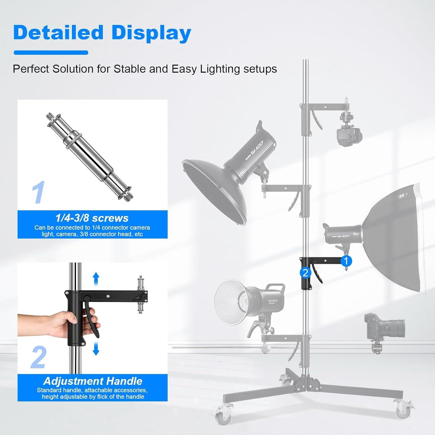 Brazo Deslizante para Soporte de Luz Soonpho QBSB 0.98 kg