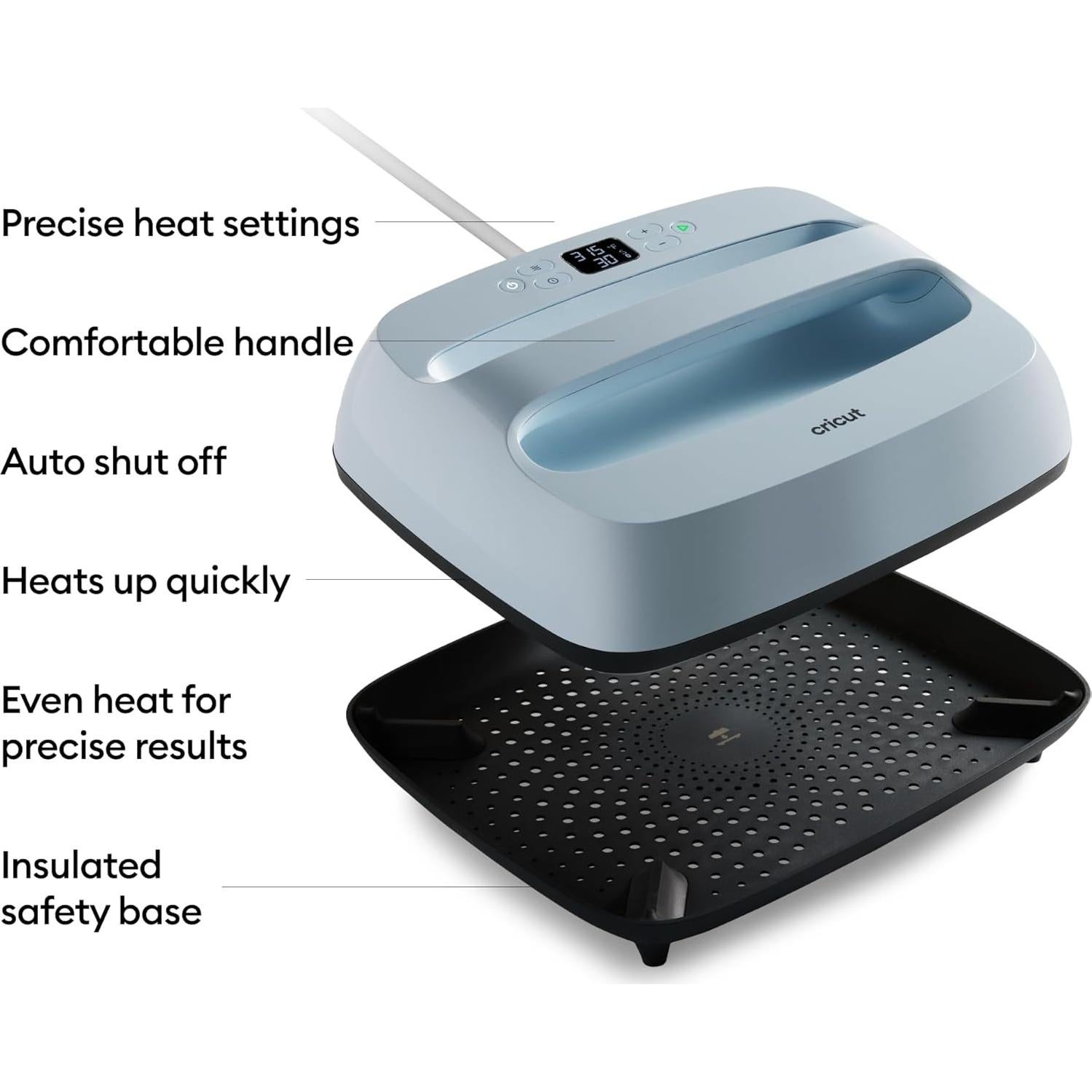 Cricut EasyPress 3 Prensa de Calor 30x25 cm Bluetooth