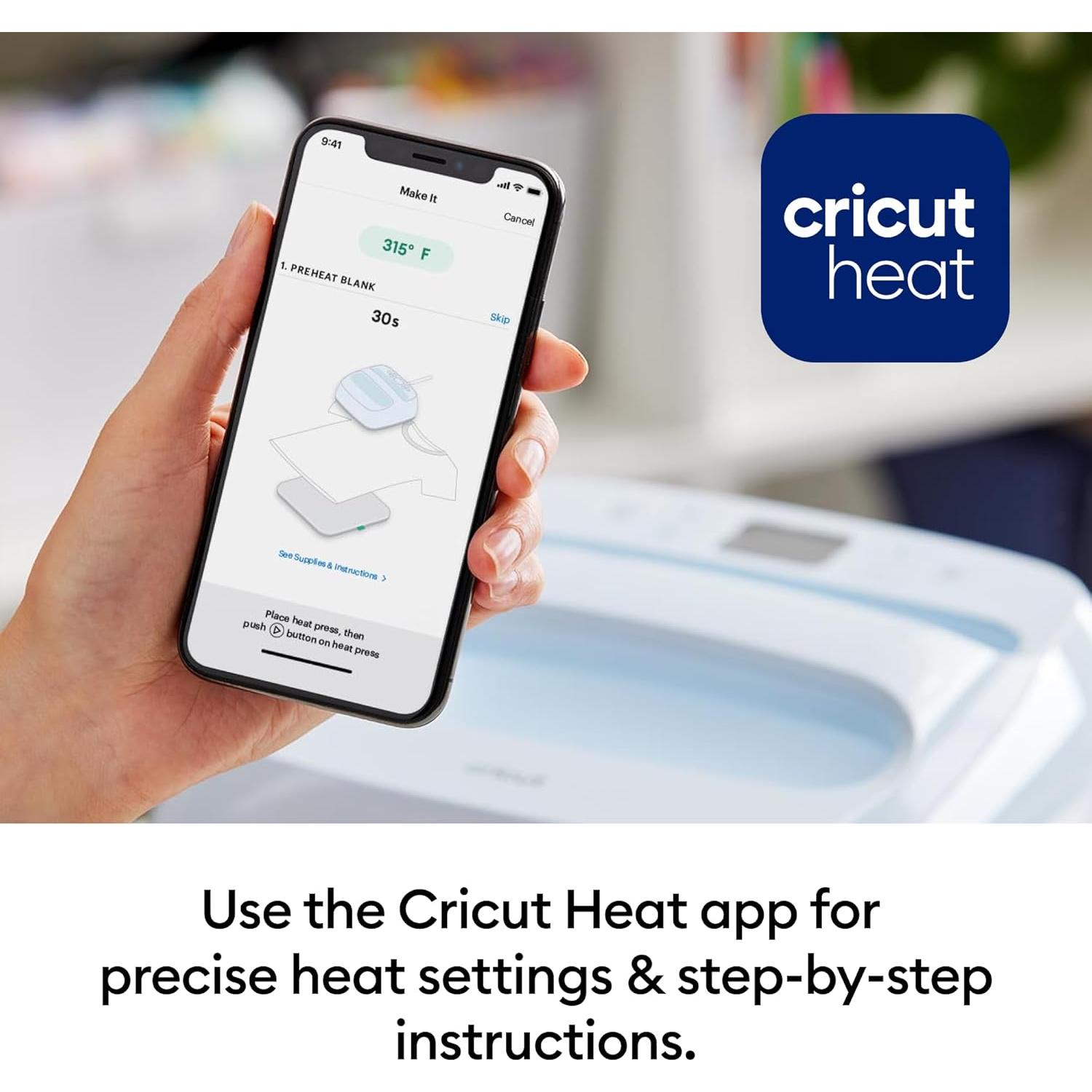 Cricut EasyPress 3 Prensa de Calor 30x25 cm Bluetooth