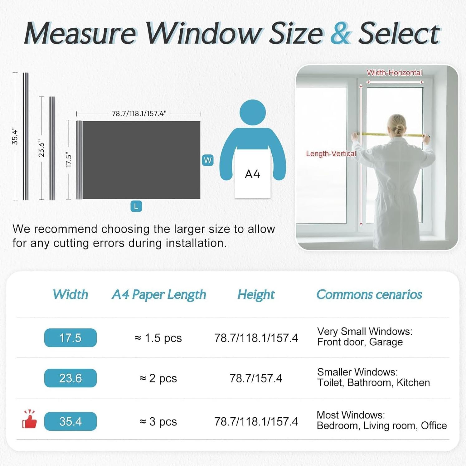 Película de Privacidad DOWELL 44.5x200cm Anti UV Reflectante