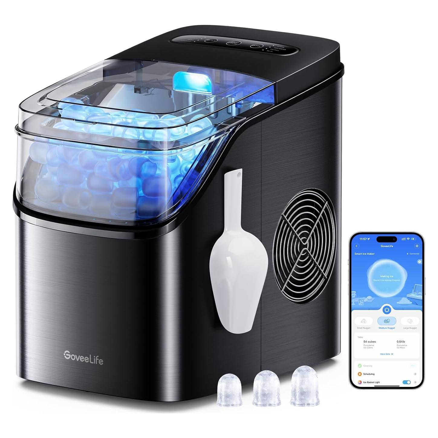 Máquina de Hielo GoveeLife Portátil 9 Cubos 11,79 kg/24h