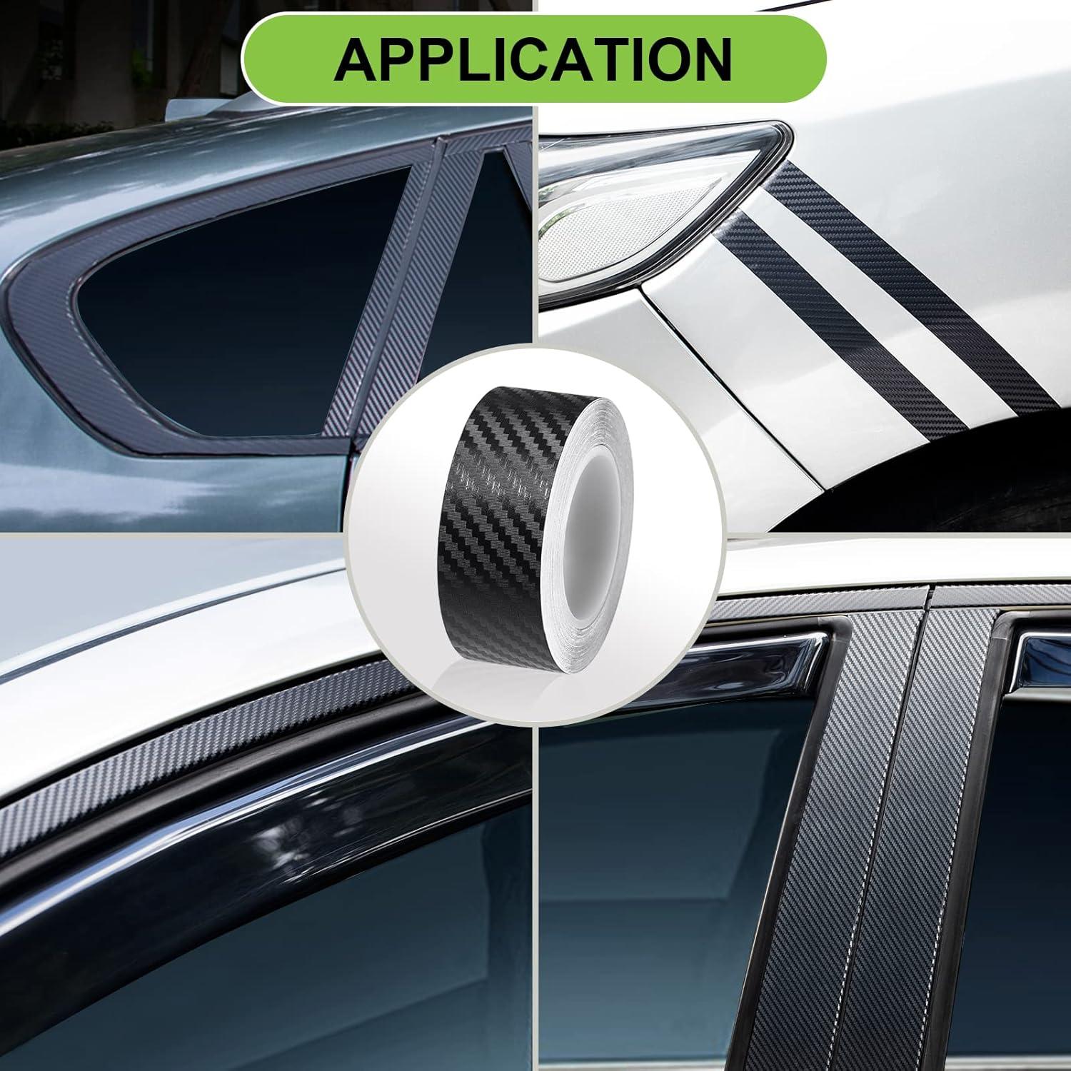 Cinta de fibra de carbono Spurtar 2.5 cm x 6 m para autos