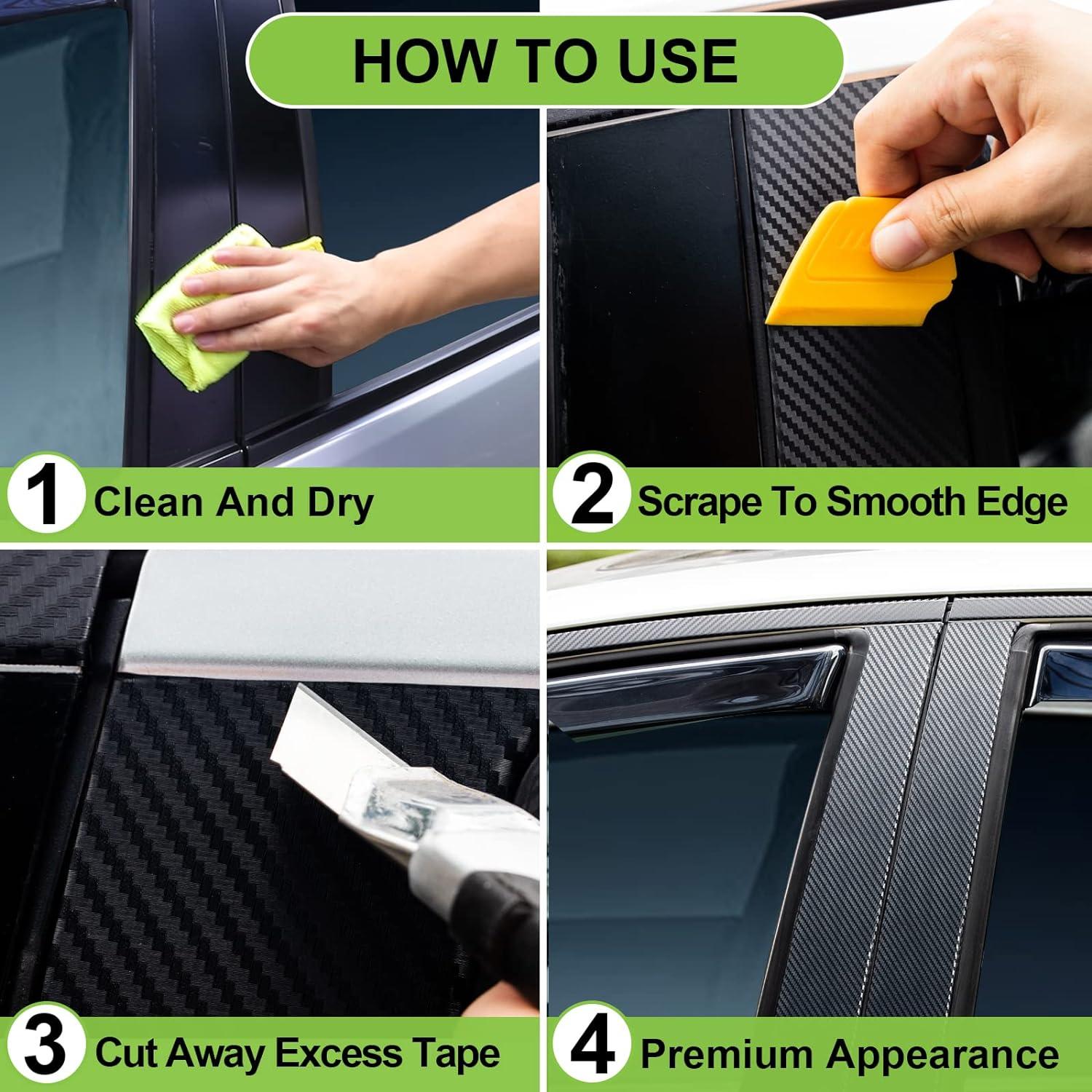 Cinta de fibra de carbono Spurtar 2.5 cm x 6 m para autos