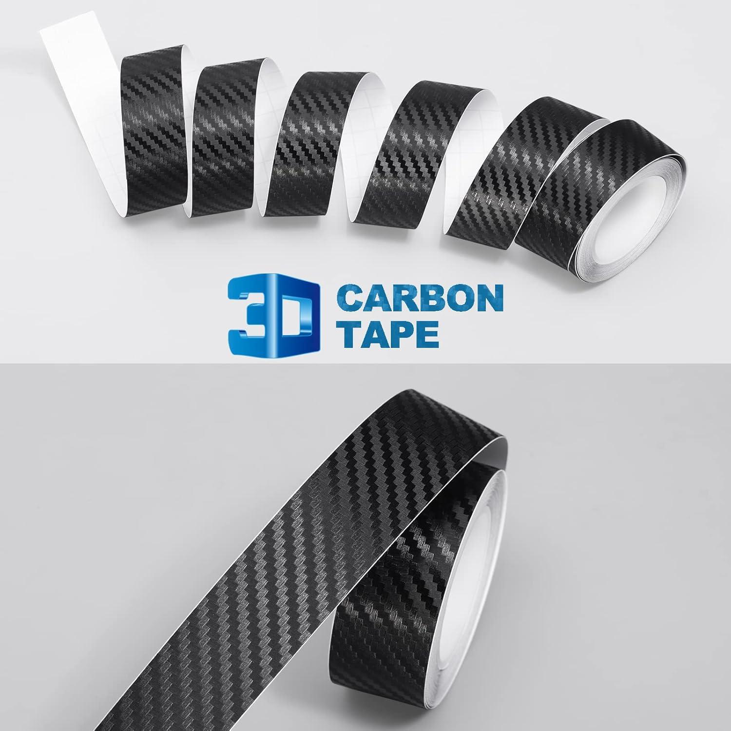 Cinta de fibra de carbono Spurtar 2.5 cm x 6 m para autos