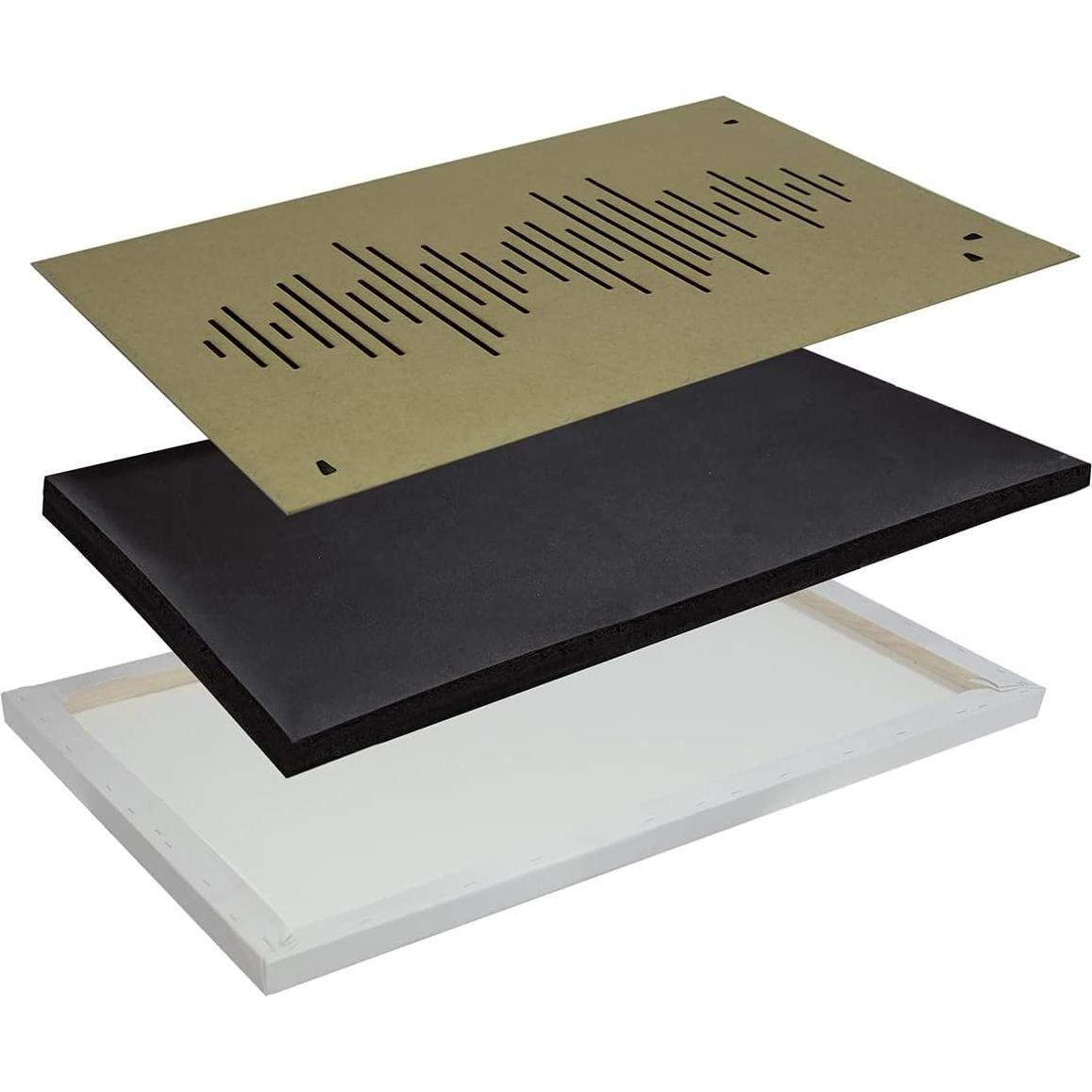 Lienzo Acústico Artgeist 3 Piezas 90x60 cm Playa Atardecer