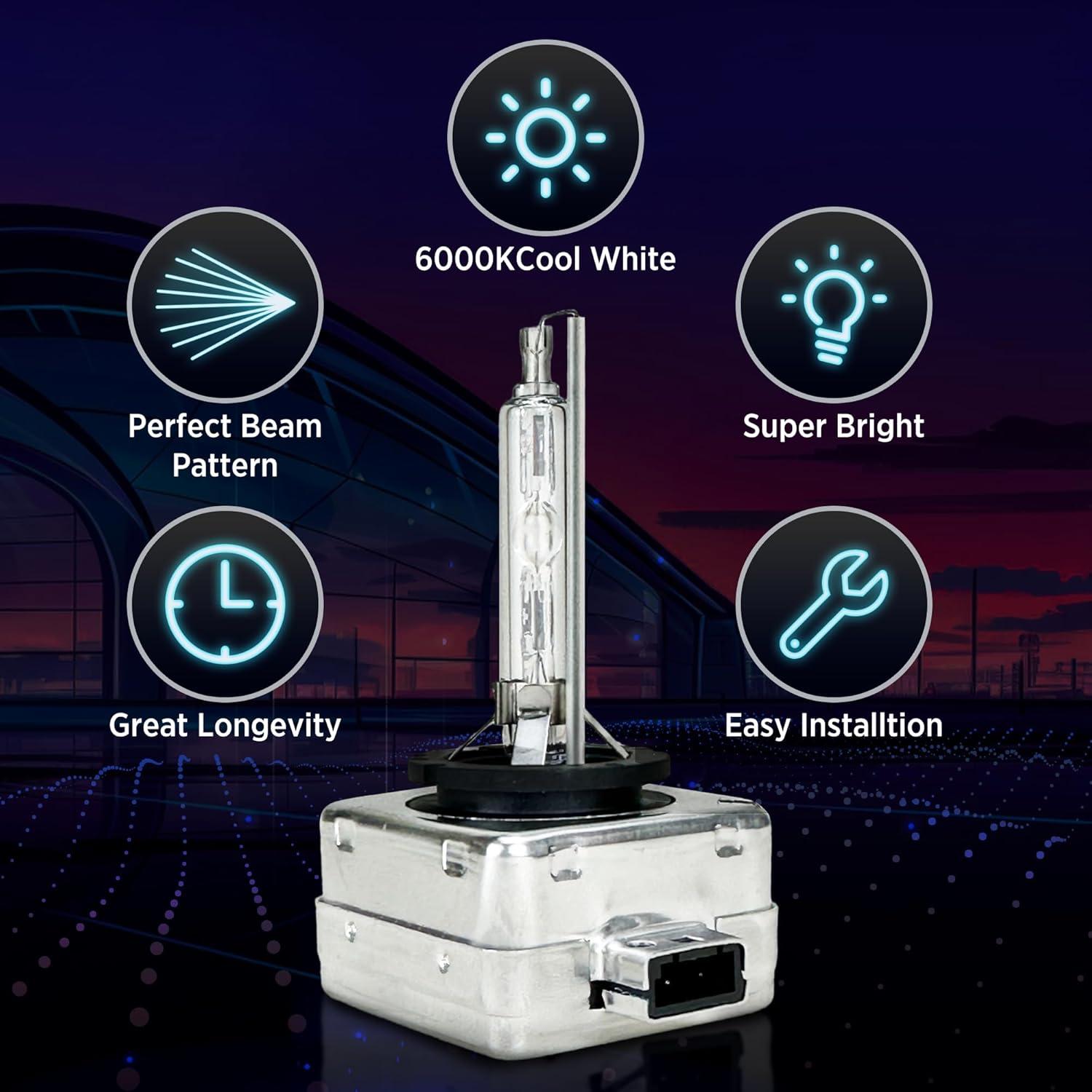 Bombillas HID Xenon D1S 10000K Innovited - 2 Piezas