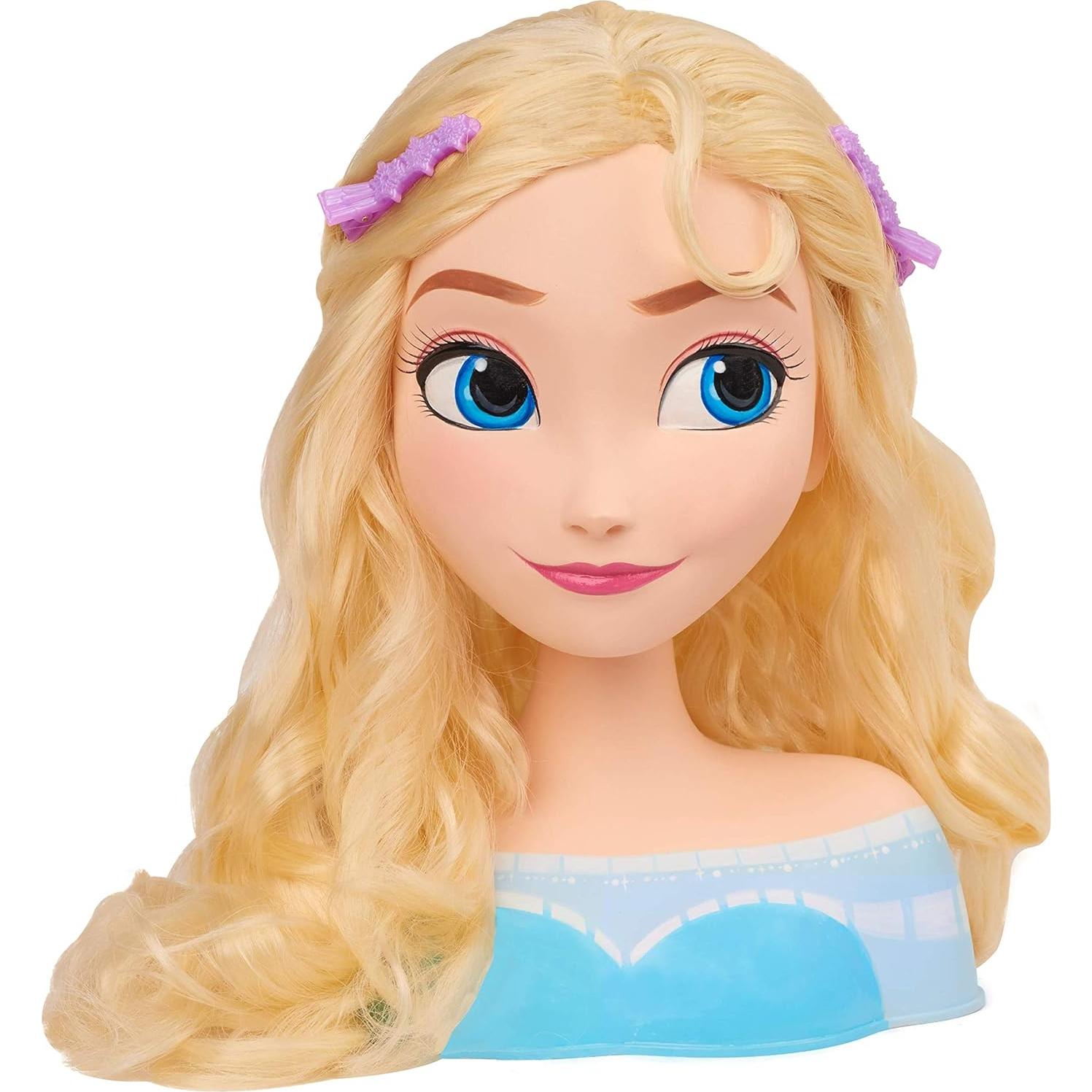 Cabeza de Estilo Elsa Disney Frozen con 13 Accesorios Just Play