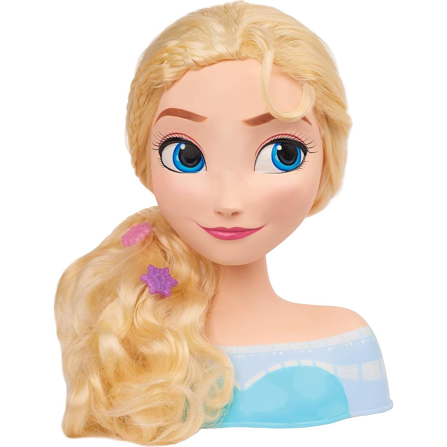 Cabeza de Estilo Elsa Disney Frozen con 13 Accesorios Just Play