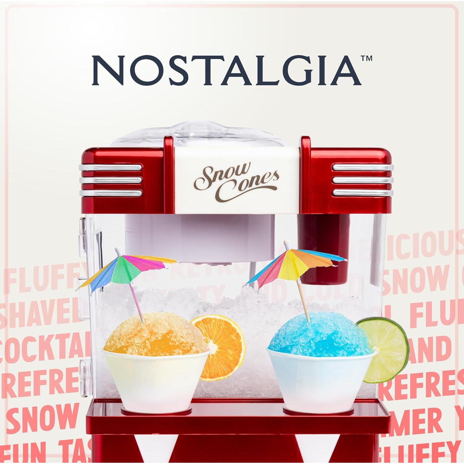 Máquina de Hielo Raspado Nostalgia RSM602 - Rojo Retro