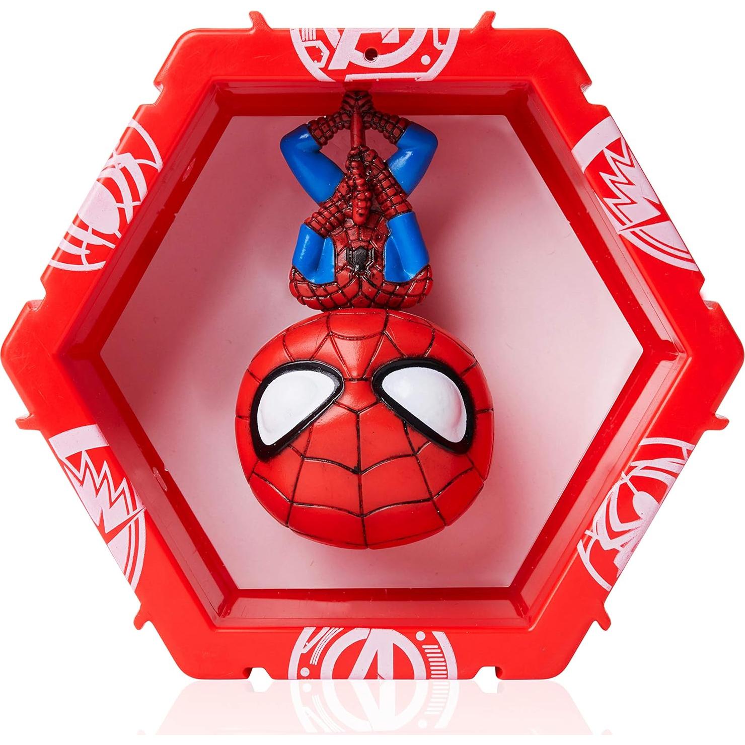 Figura Bobble-Head Iluminada Spiderman WOW! PODS Marvel