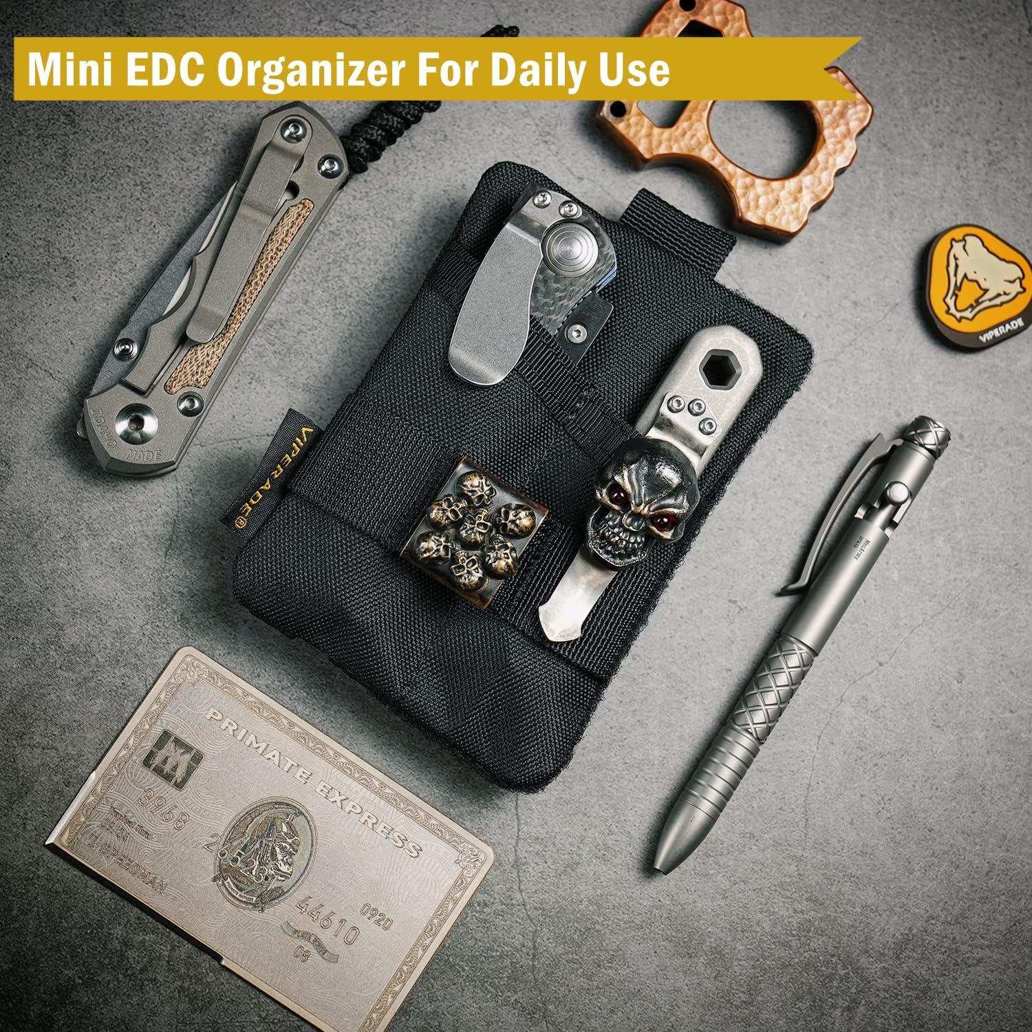 Organizador de Bolsillo EDC VIPERADE VE15 Negro 11.5x8.1cm
