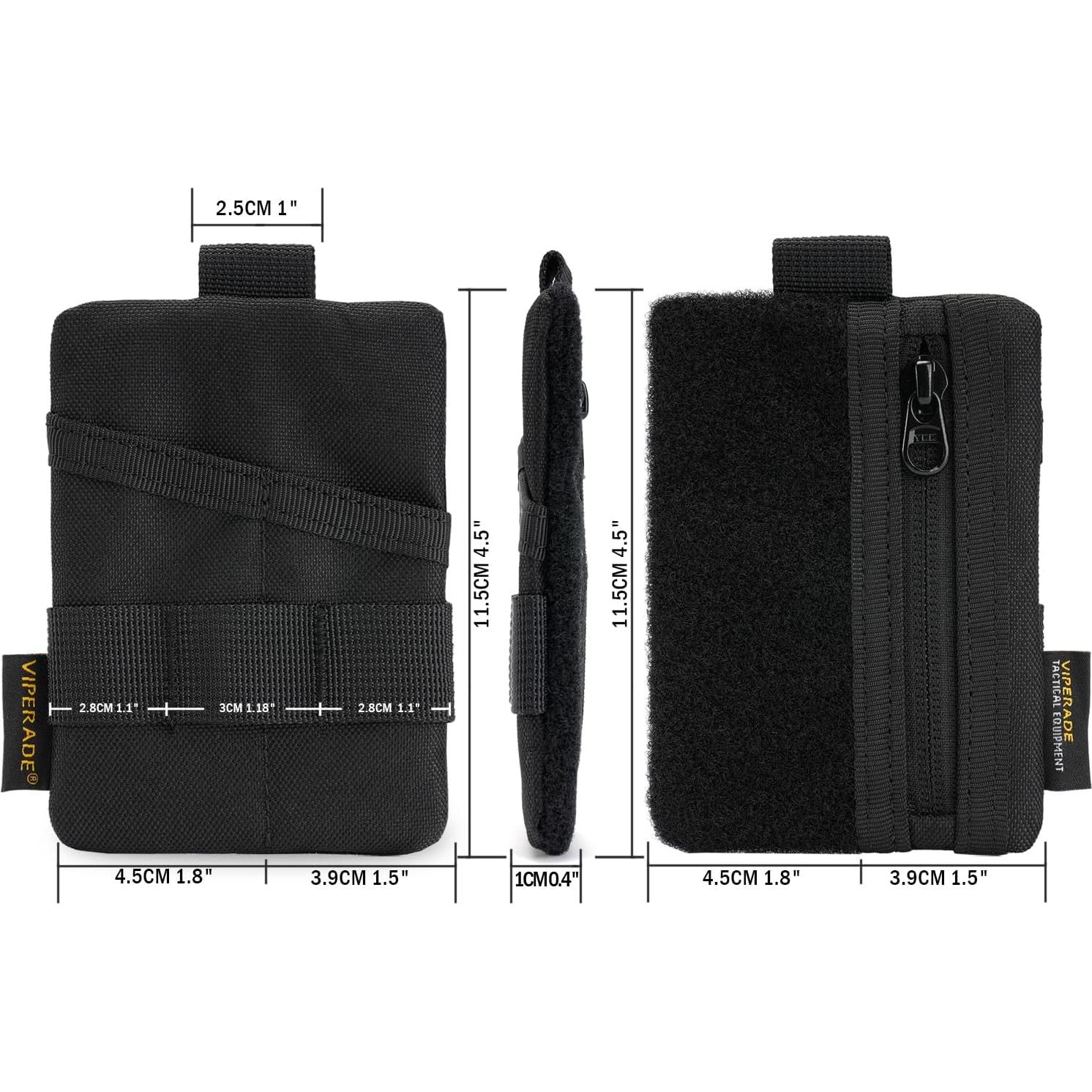 Organizador de Bolsillo EDC VIPERADE VE15 Negro 11.5x8.1cm