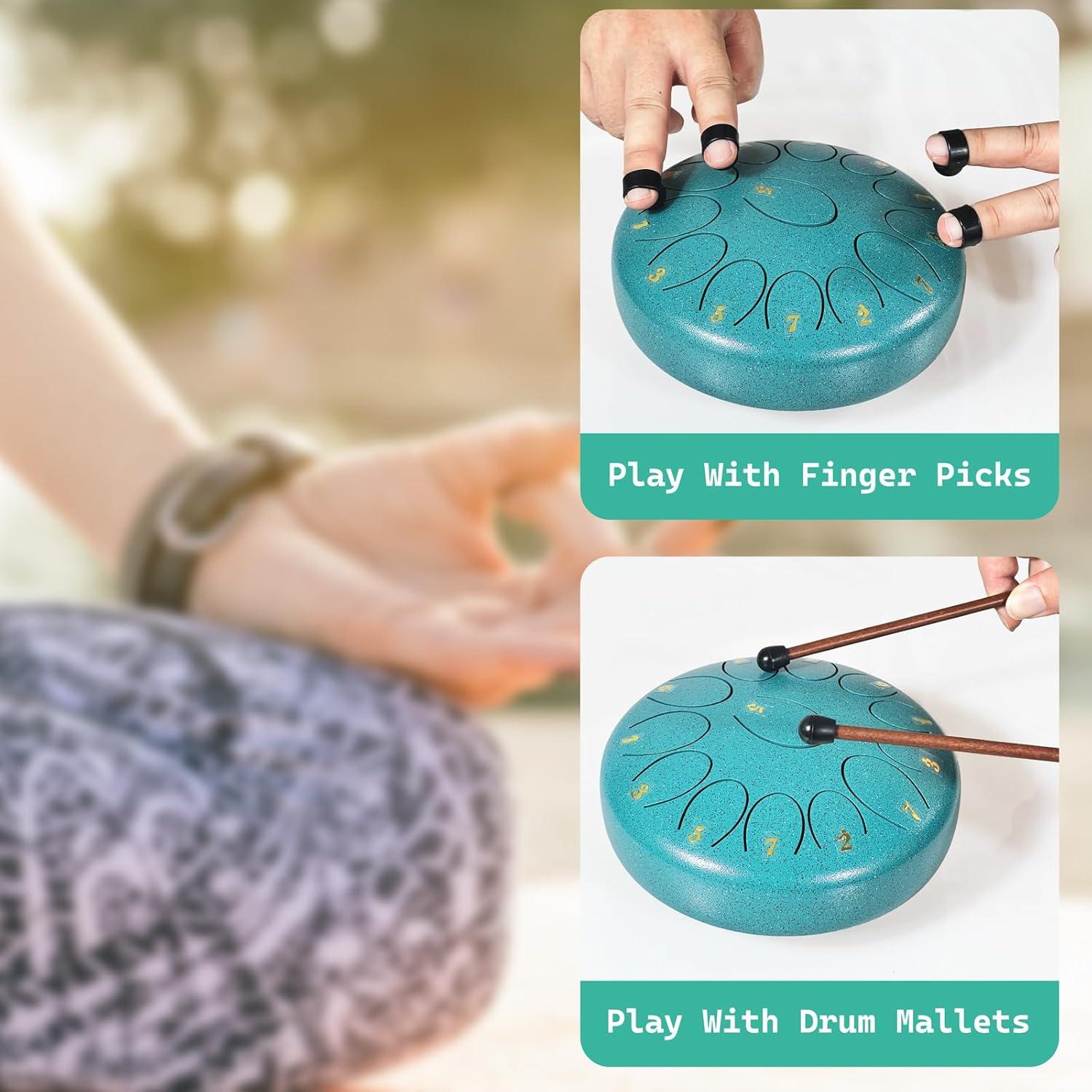 Tambor de Lengua de Acero 17 cm 13 Notas REGIS Musical