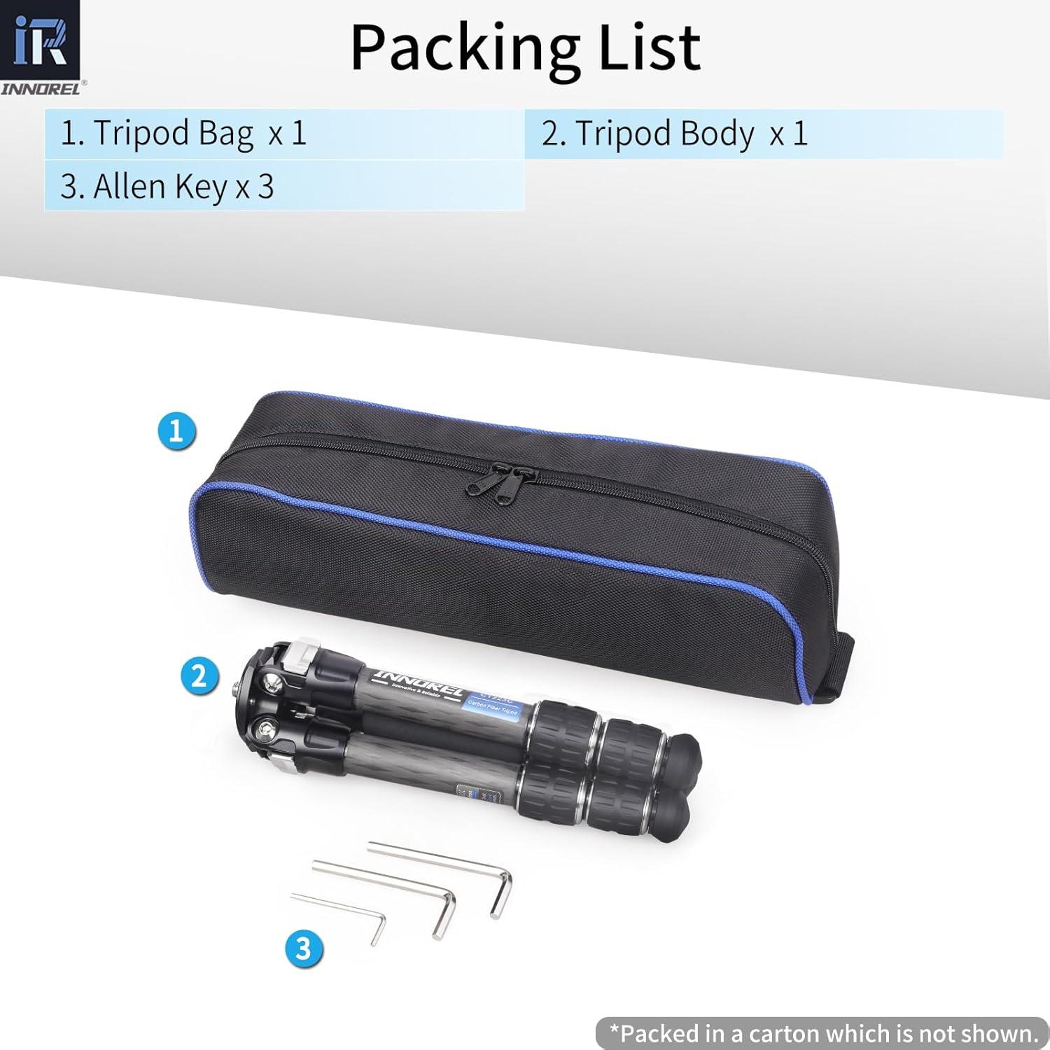 Trípode Mini de Carbono INNOREL CT223C 10 Capas 10kg