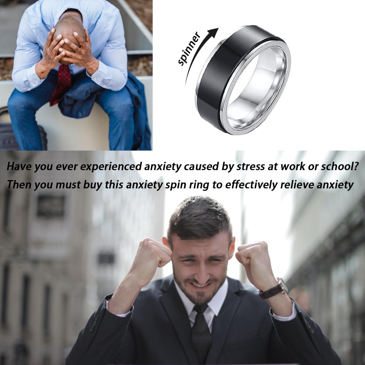 Conjunto de 9 Anillos de Acero Inoxidable para Hombres - PINCHUAN