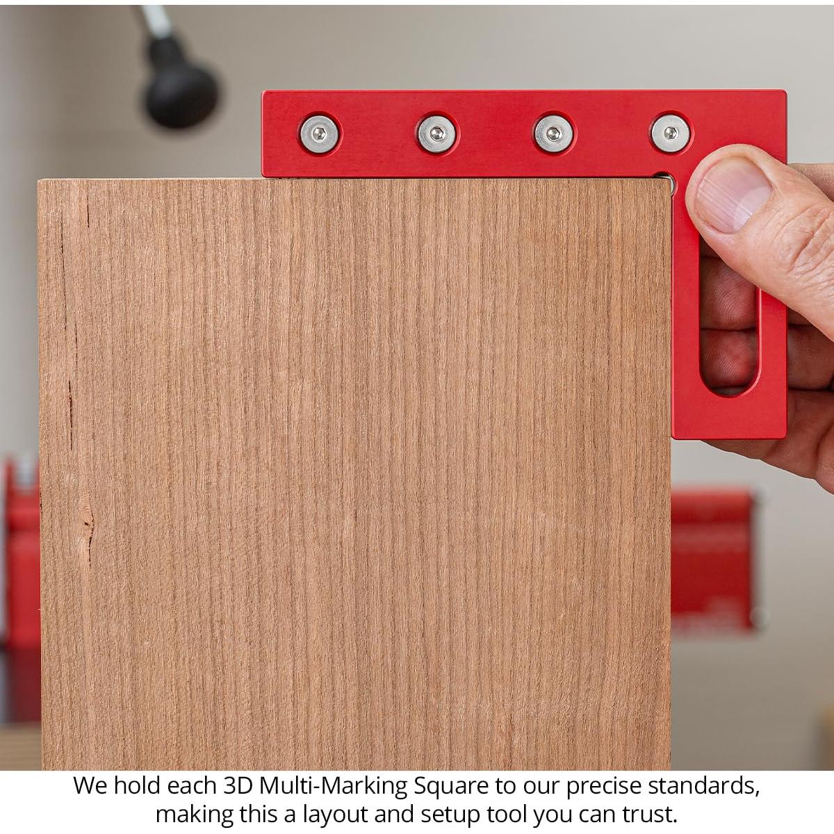 Escuadra de Marcado Múltiple 3D Woodpeckers - Aluminio, Precisión