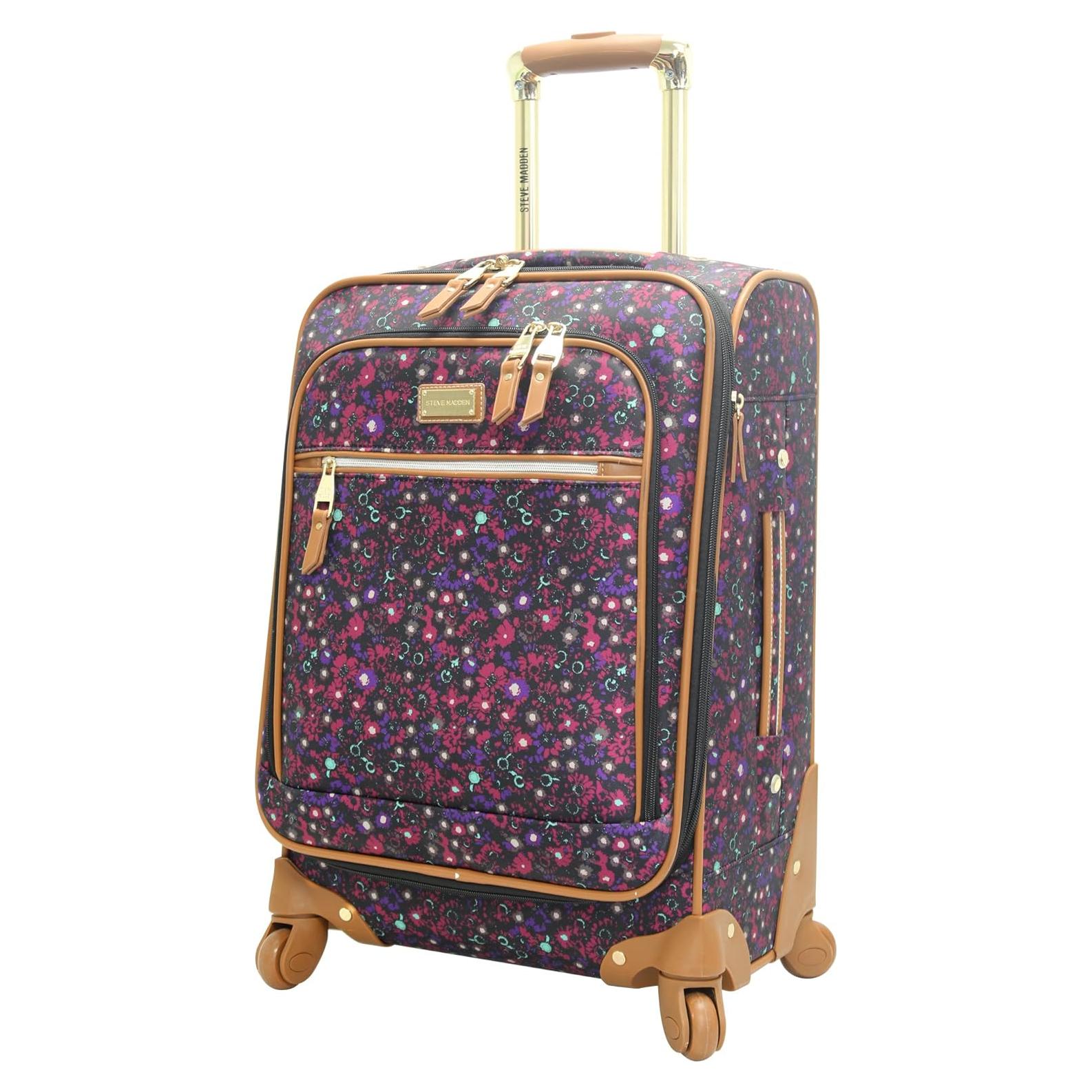Maleta Expandible Steve Madden 20" Púrpura Oscuro 36L