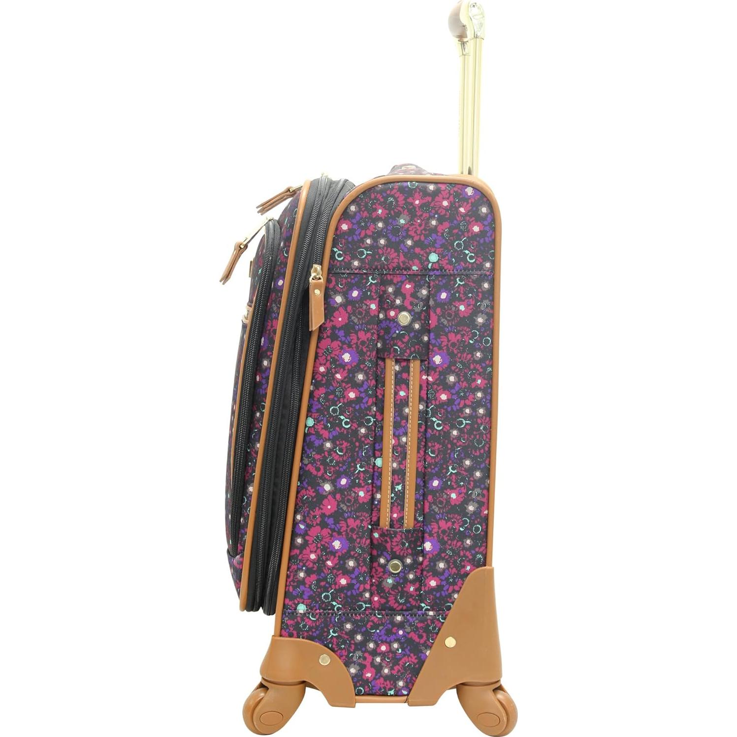 Maleta Expandible Steve Madden 20" Púrpura Oscuro 36L