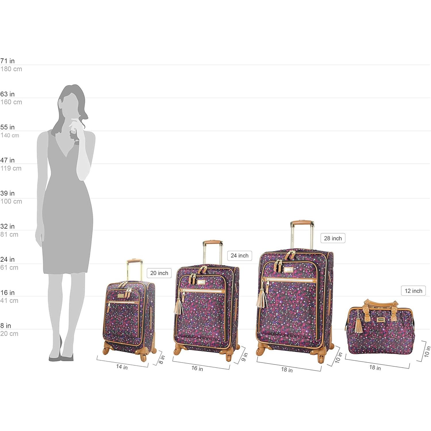 Maleta Expandible Steve Madden 20" Púrpura Oscuro 36L