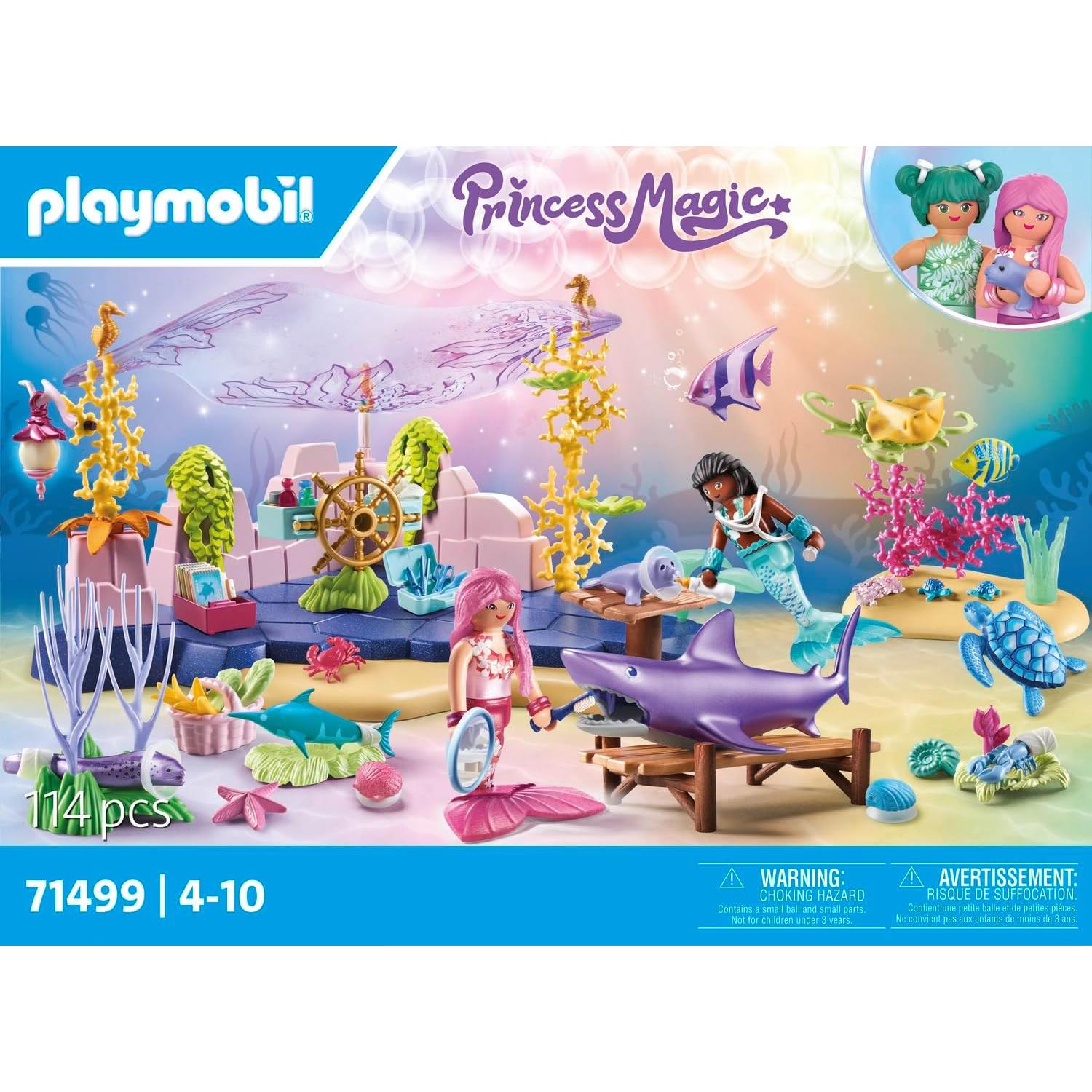 Cuidado de Animales de Sirena Playmobil 71499 - 114 Piezas