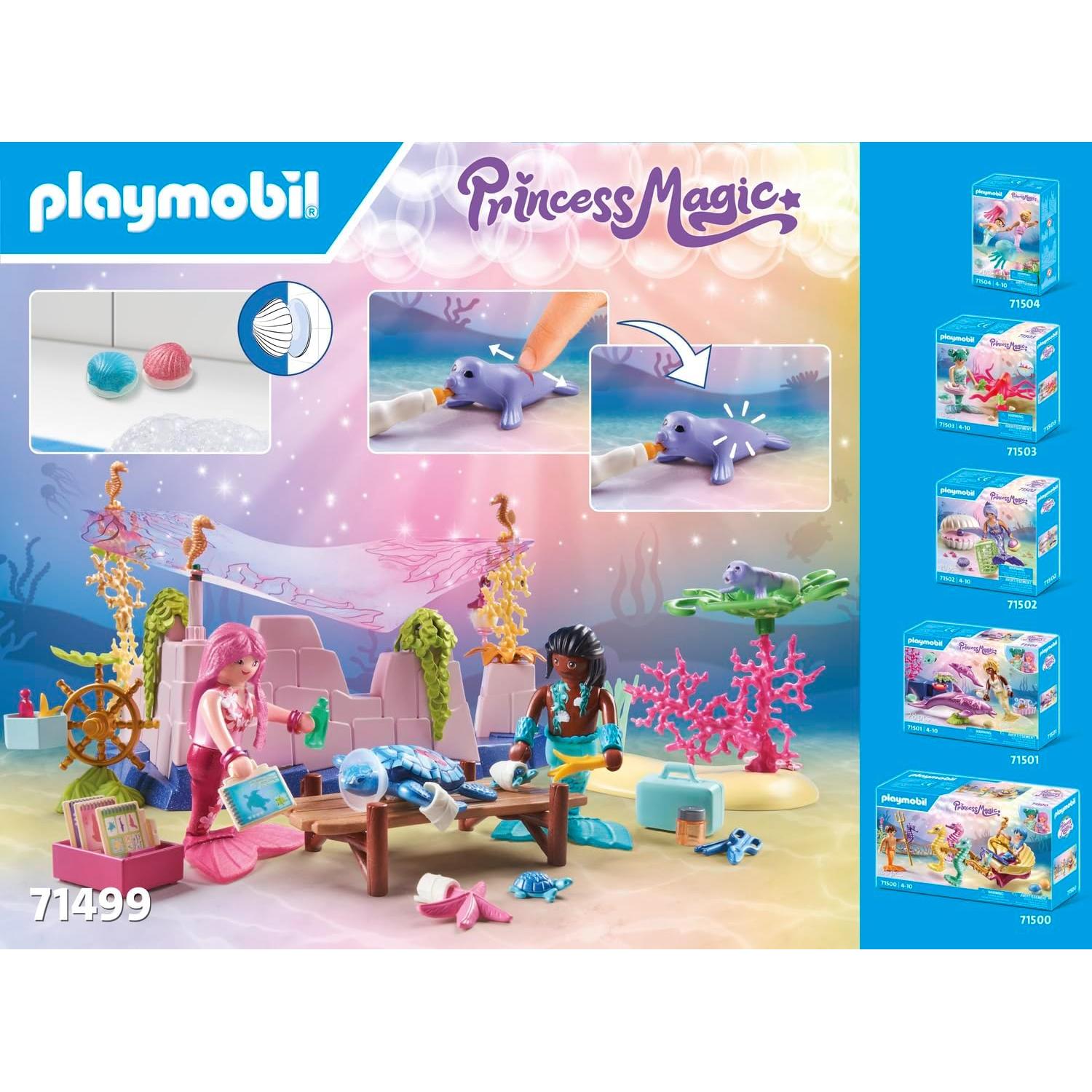 Cuidado de Animales de Sirena Playmobil 71499 - 114 Piezas