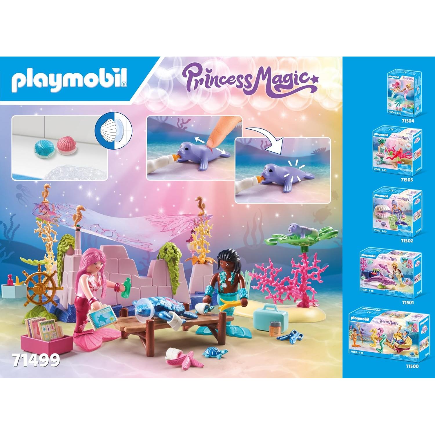 Cuidado de Animales de Sirena Playmobil 71499 - 114 Piezas