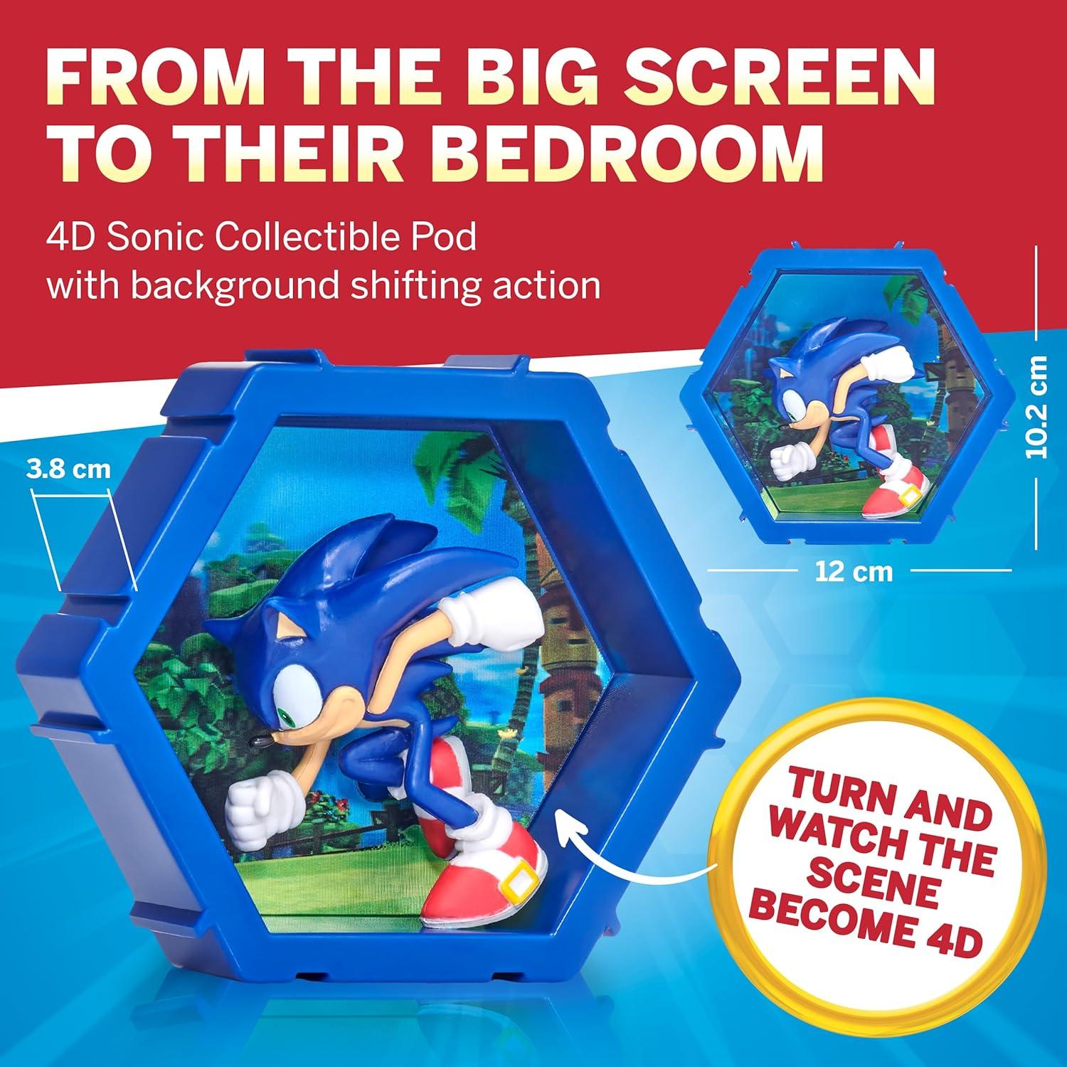 Figura Coleccionable PODS 4D Sonic 3D Conectable 91g