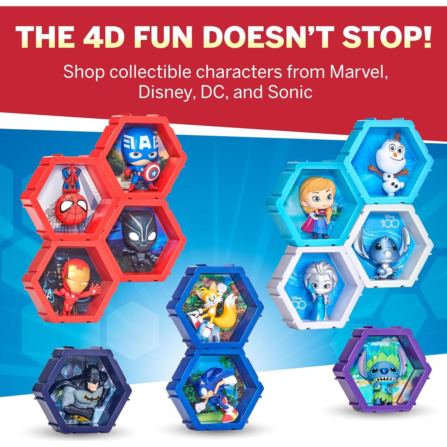 Figura Coleccionable PODS 4D Sonic 3D Conectable 91g