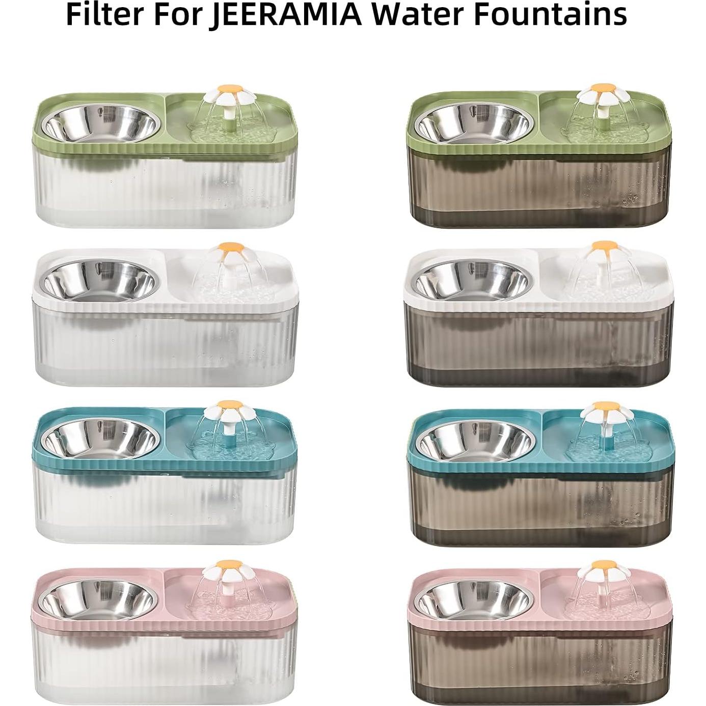 Filtros de Reemplazo para Fuente de Agua JEERAMIA 8 Pcs