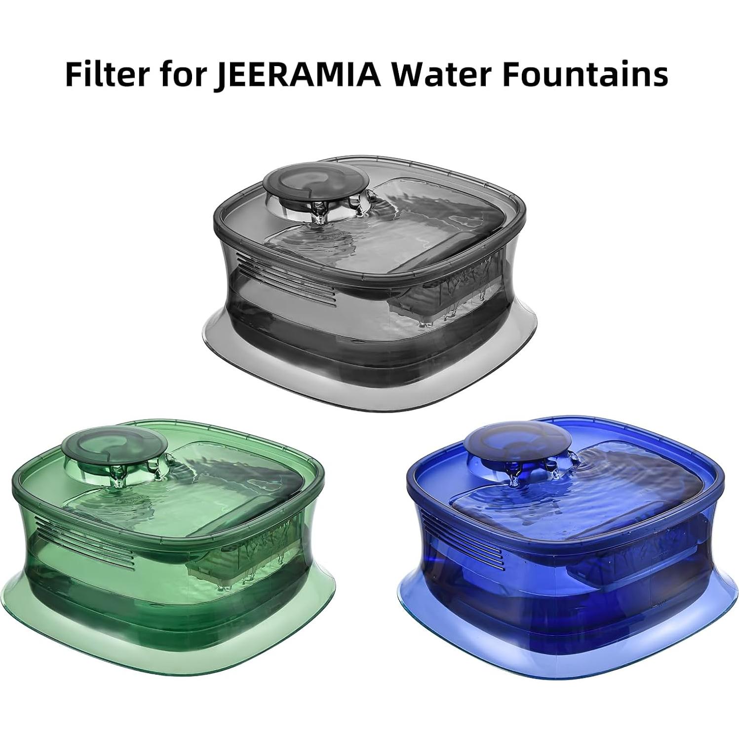 Filtros de Reemplazo para Fuente de Agua JEERAMIA 8 Pcs