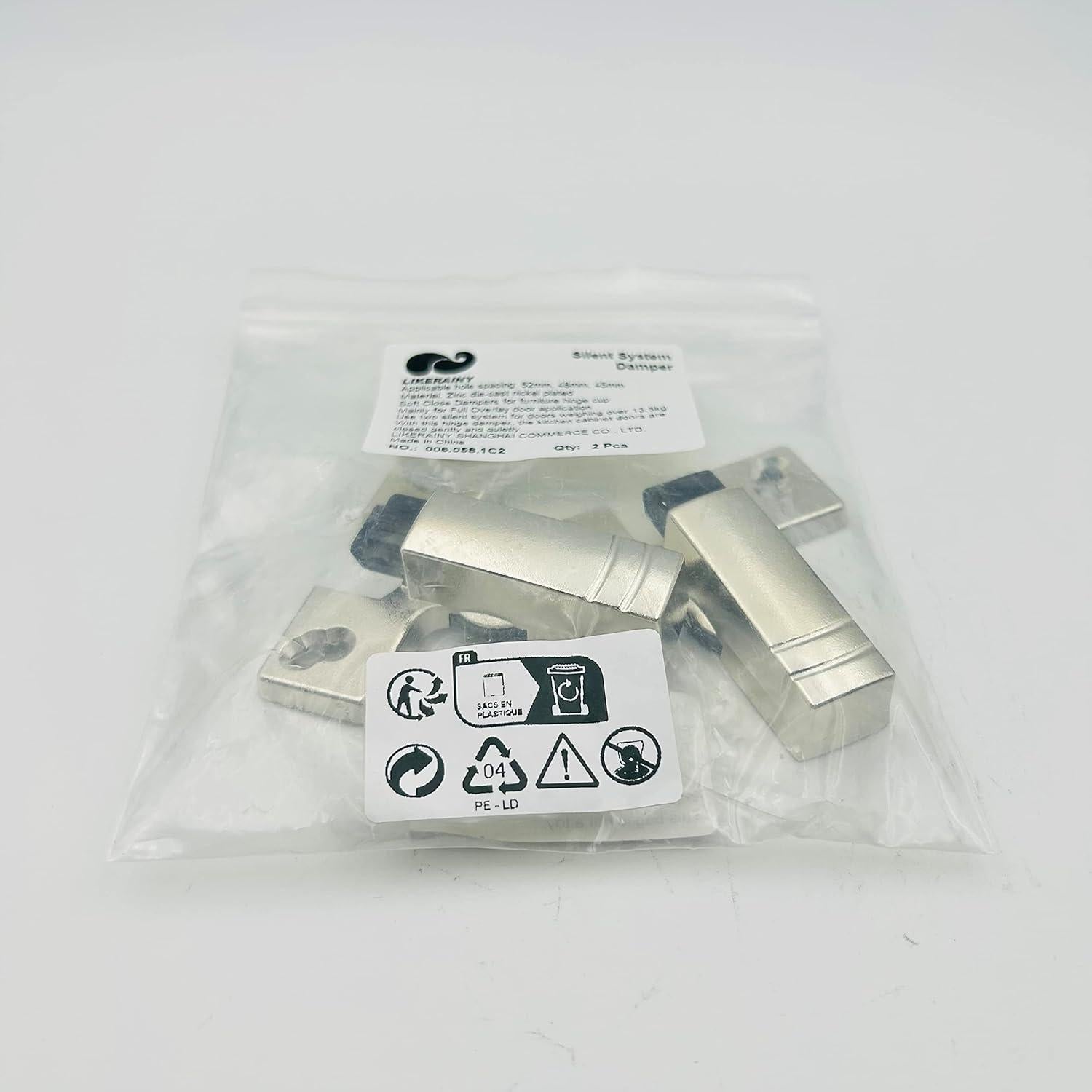 Amortiguadores de Cierre Suave LIKERAINY para Puertas de Muebles - 2 Piezas