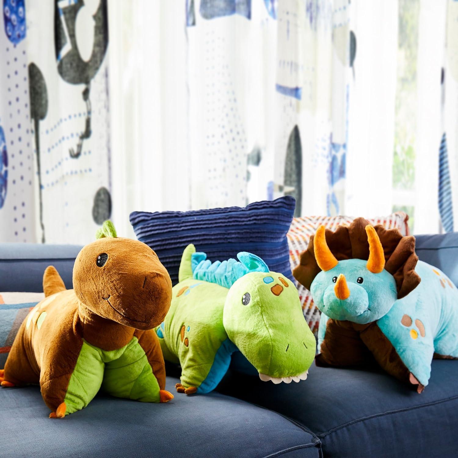 Pillow Pets Dinosaurio Azul 45.72 cm Juguete de Peluche