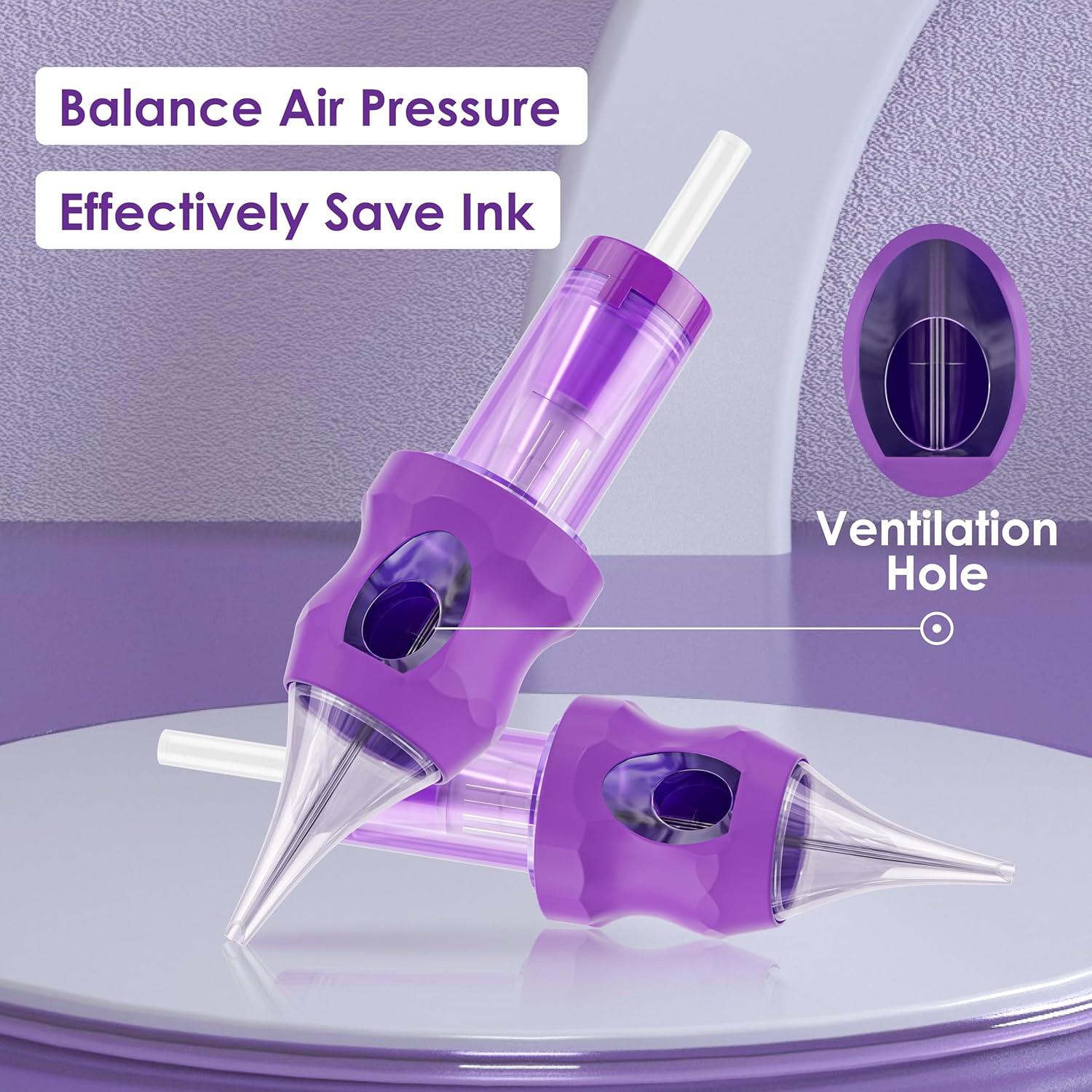 50 Agujas de Cartucho de Tatuaje Neebol #10 Bugpin Mixtas