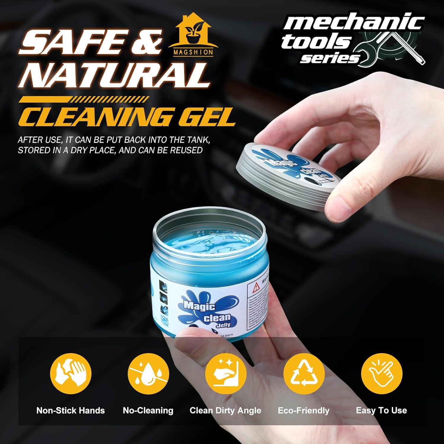 Gel de Limpieza Magshion 200g para Auto y Oficina - Azul