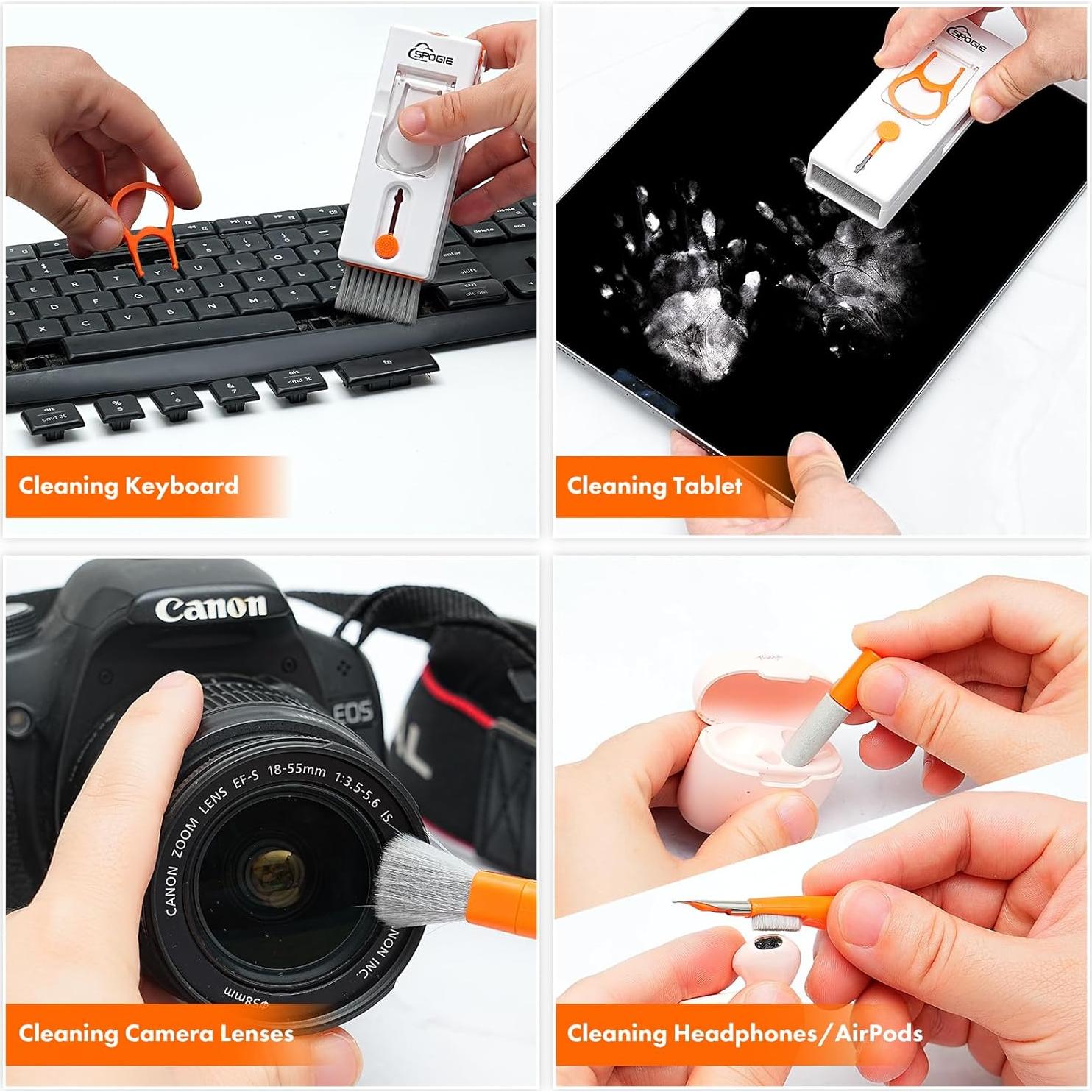 Kit de limpieza 11 en 1 Spogie para teclado y dispositivos