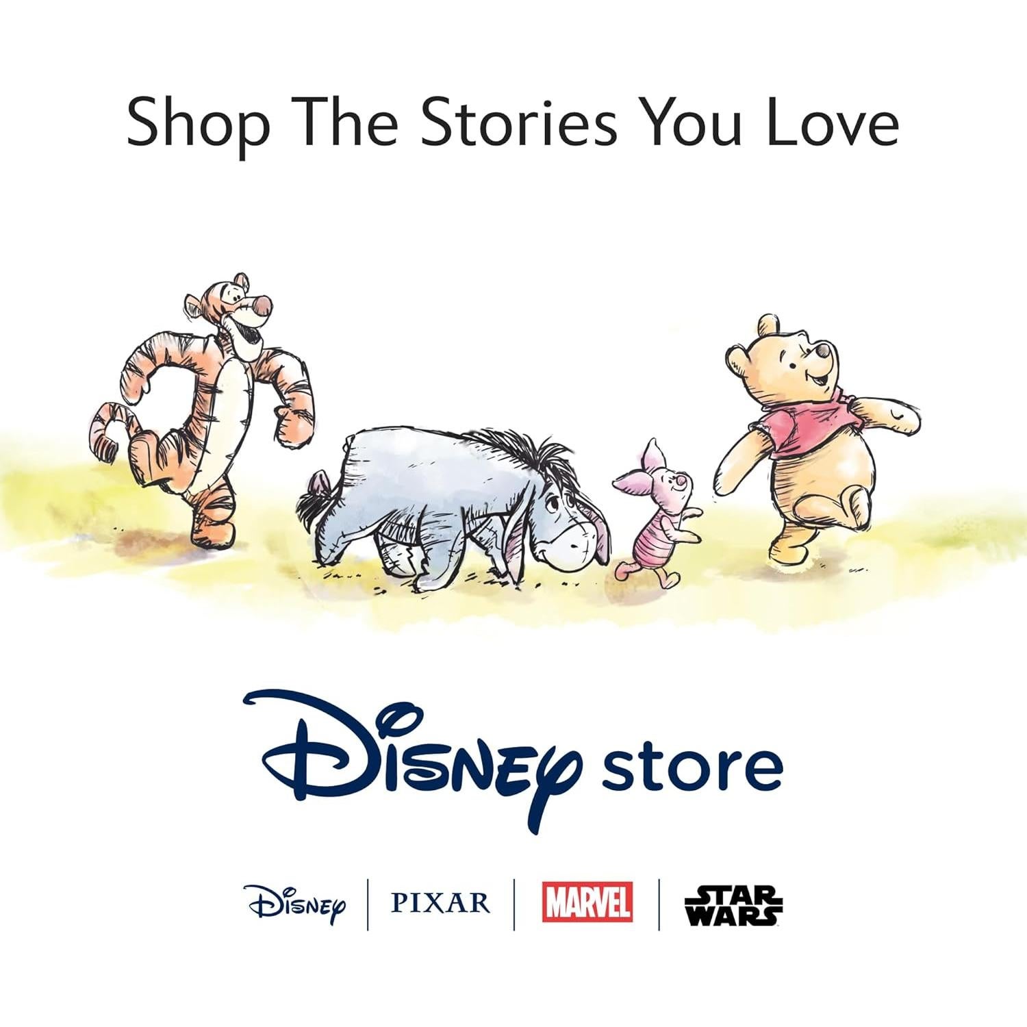 Juguete Suave Winnie the Pooh Disney 30 cm con Detalles Bordados