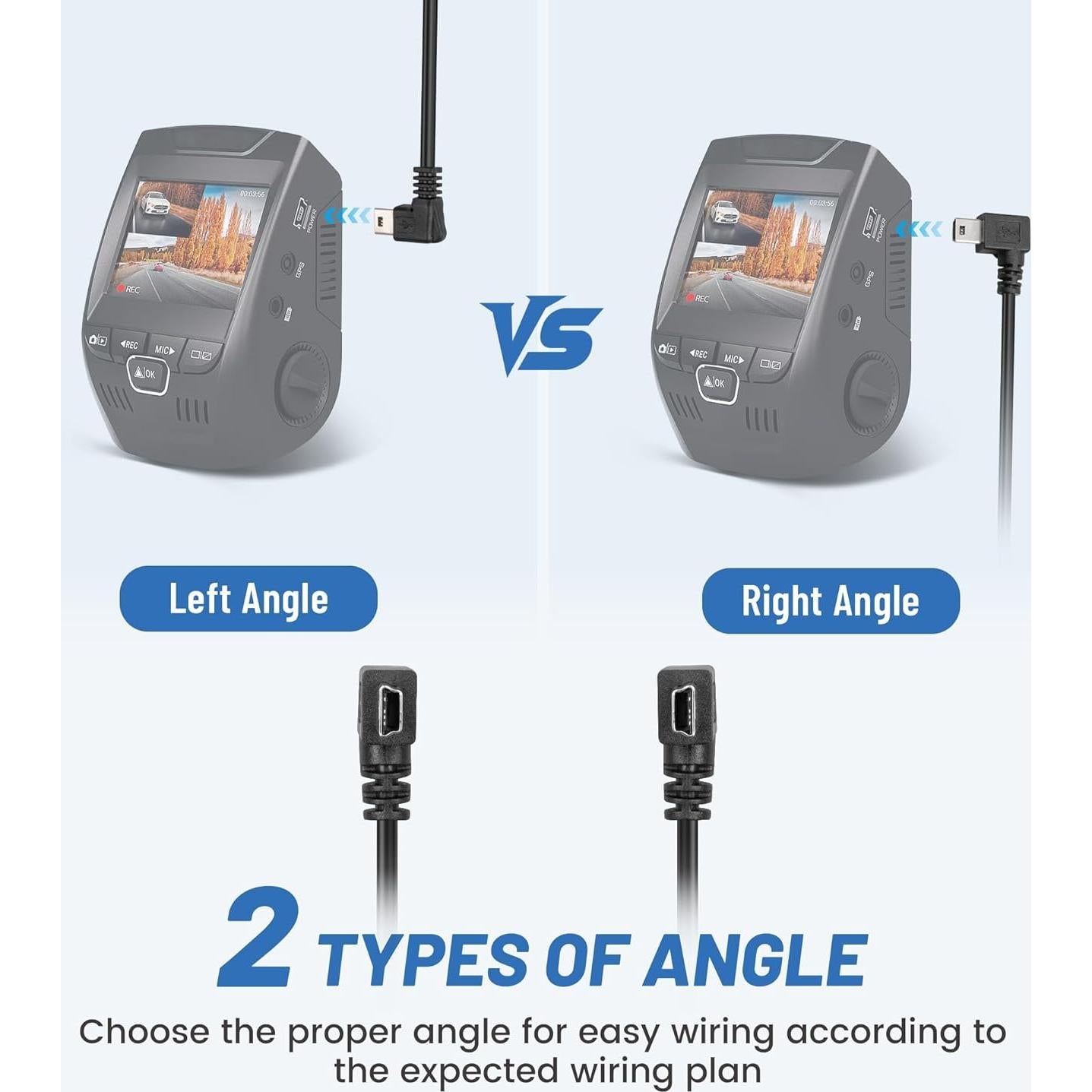 Cable de Alimentación Mini USB EWAY 4m para Dashcam