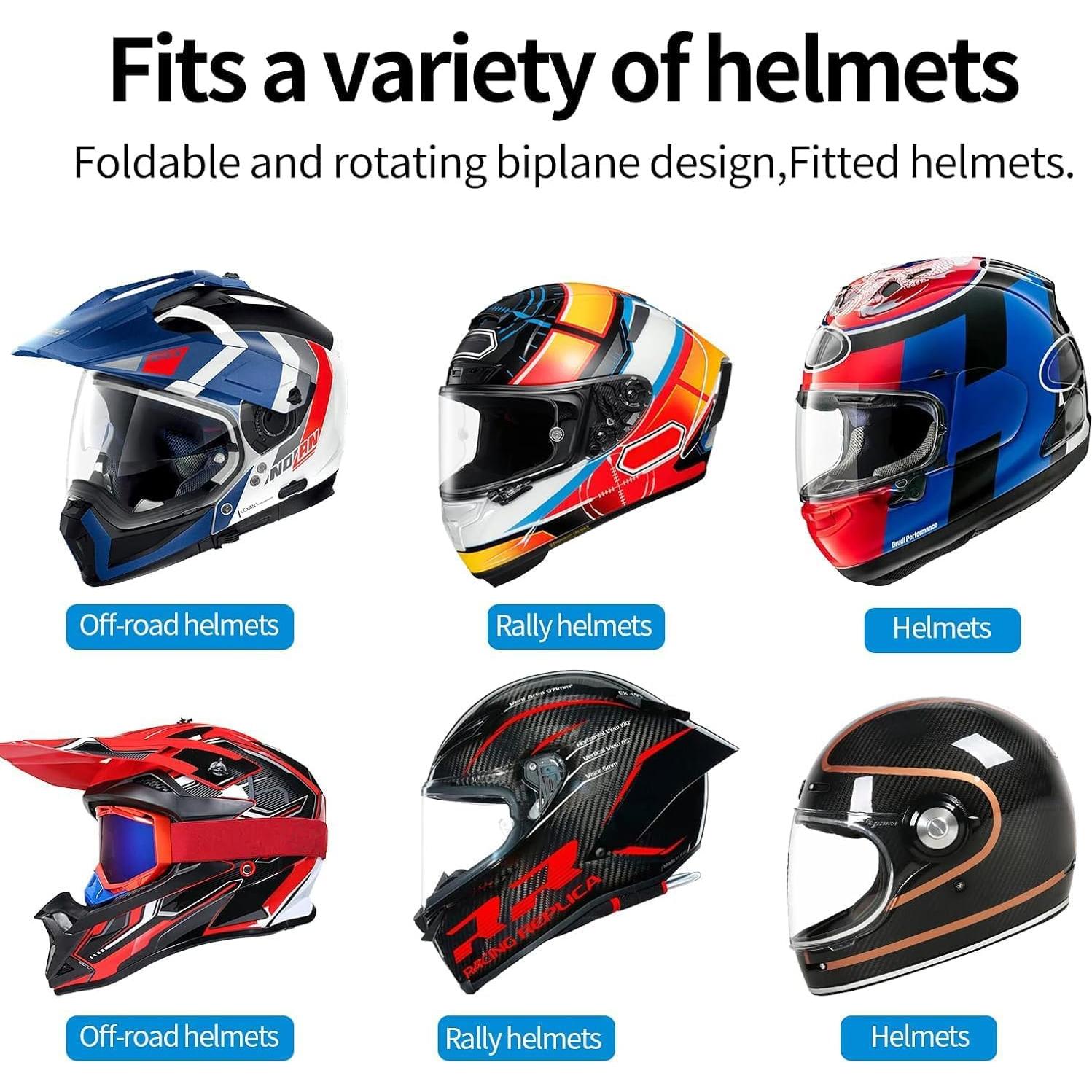 Soporte de Casco para GoPro TELESIN Ajustable 180° Negro