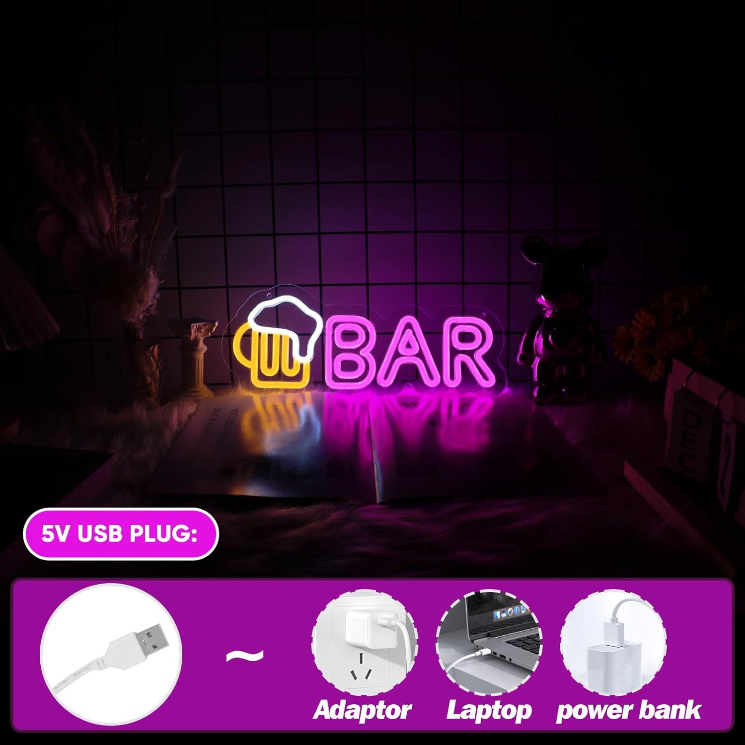 Letrero de Neón LED Goneons para Bar y Decoración 37.2x15.1cm