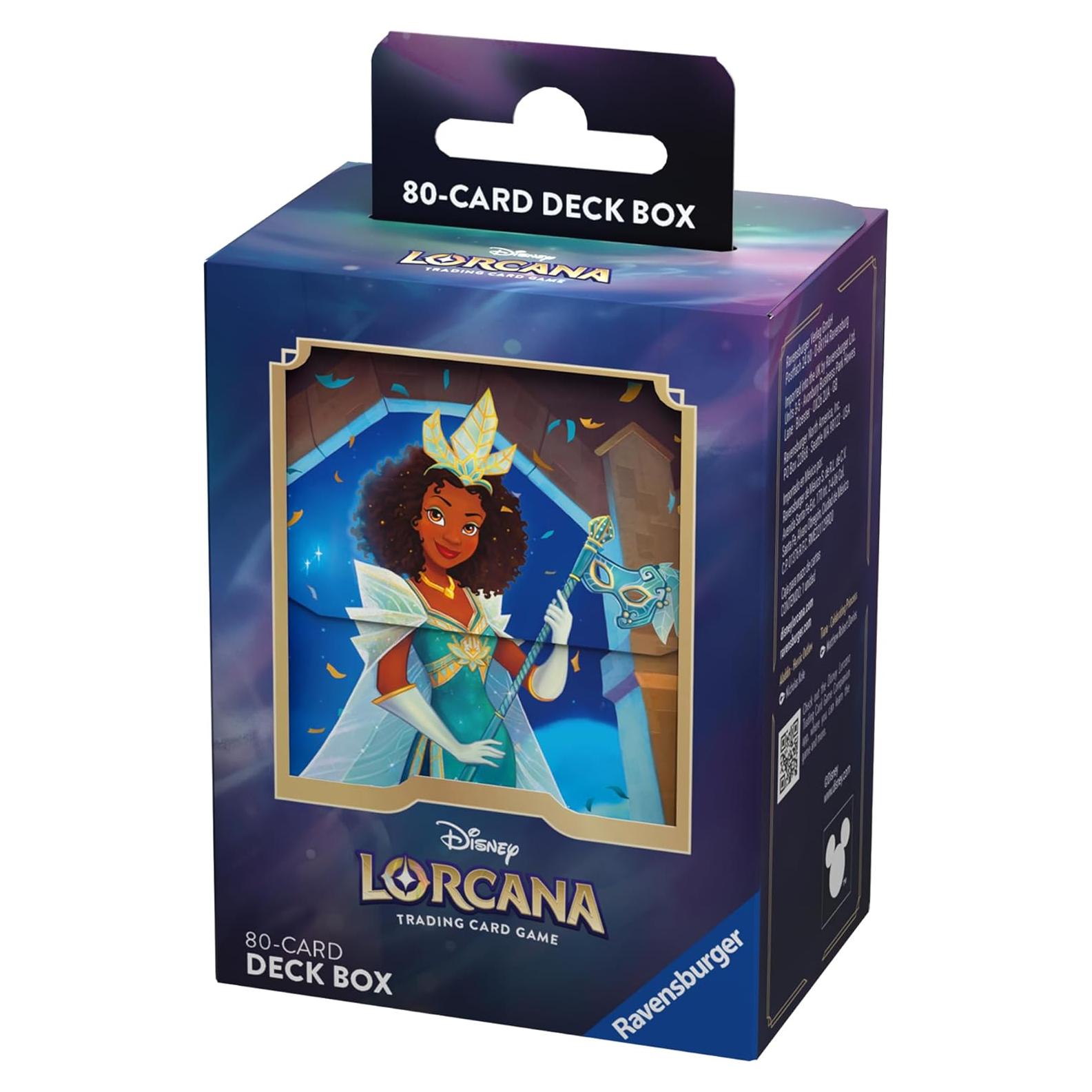 Caja de Barajas TCG Ravensburger Disney Lorcana Tiana 80 Cartas