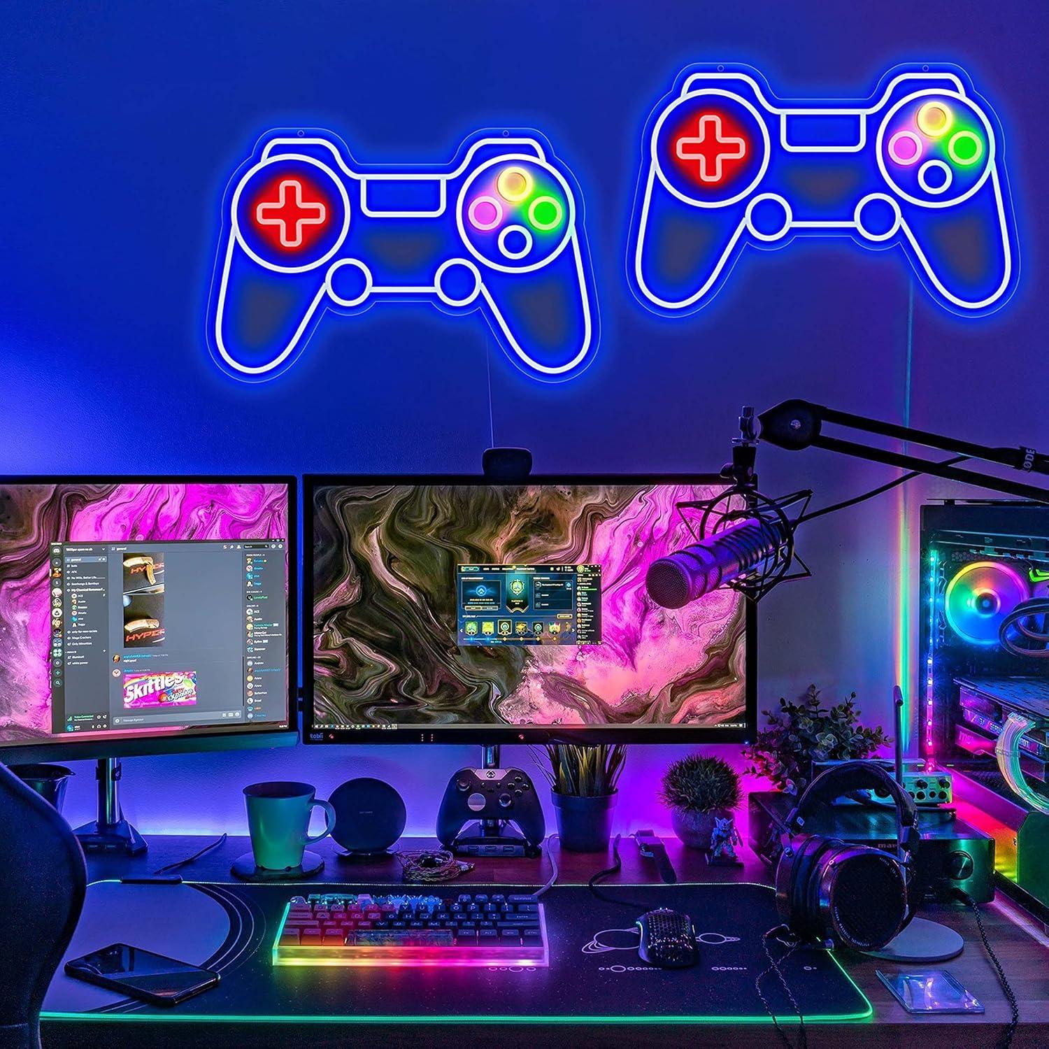 Luz de neón LED GGK Controlador de Juego 35.6x30.9 cm