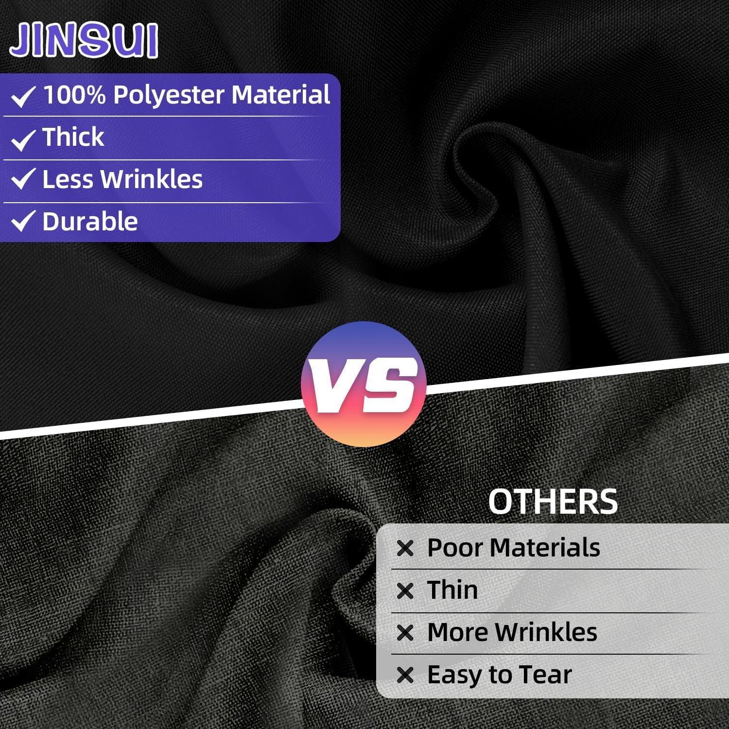 Cortina de Fondo Negra JINSUI 3x3m para Fotografía Profesional