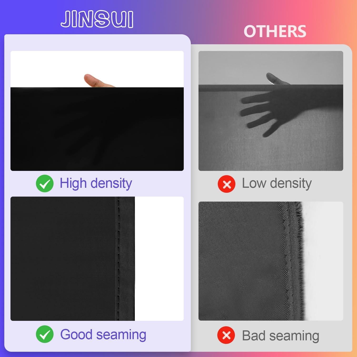 Cortina de Fondo Negra JINSUI 3x3m para Fotografía Profesional